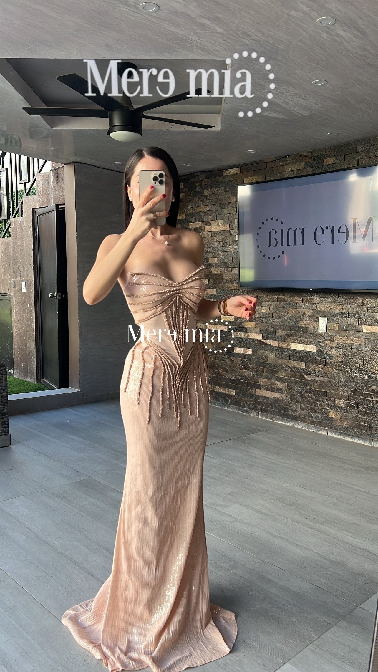 Vestido rosa lent