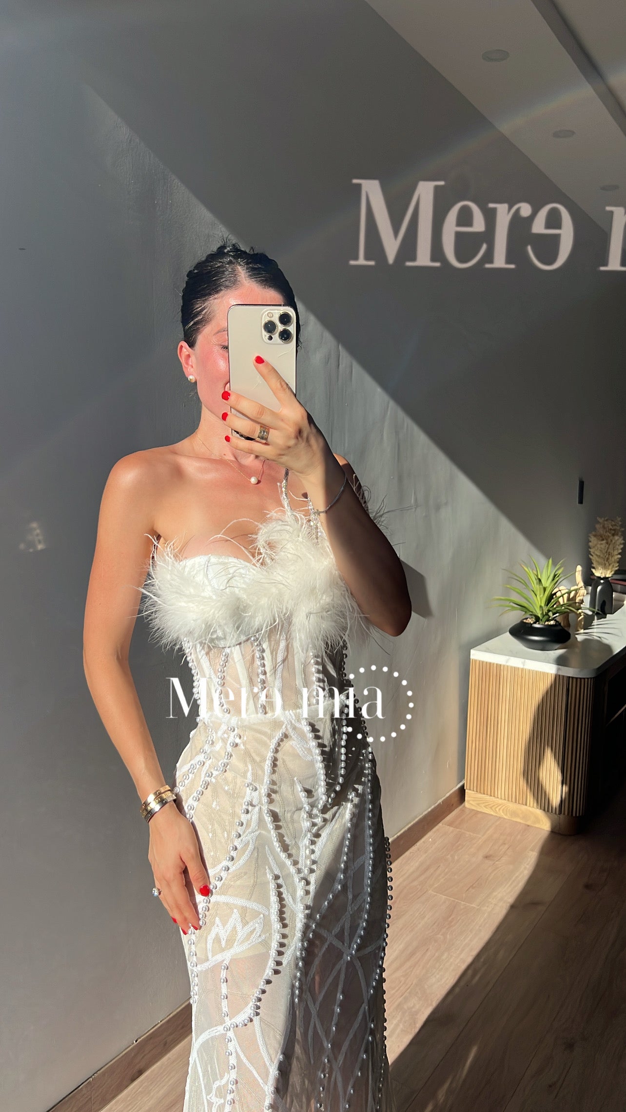Vestido blanco strapples
