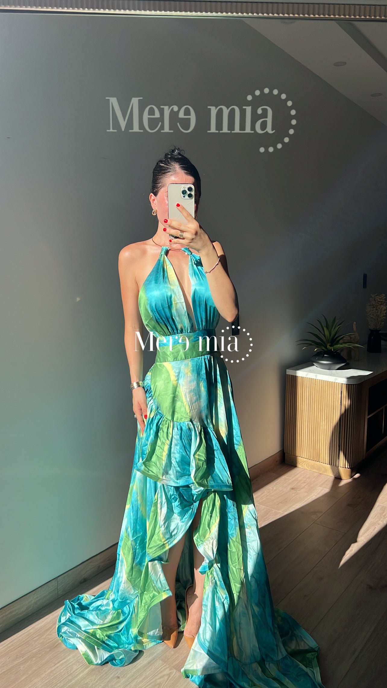 Vestido estamp verde
