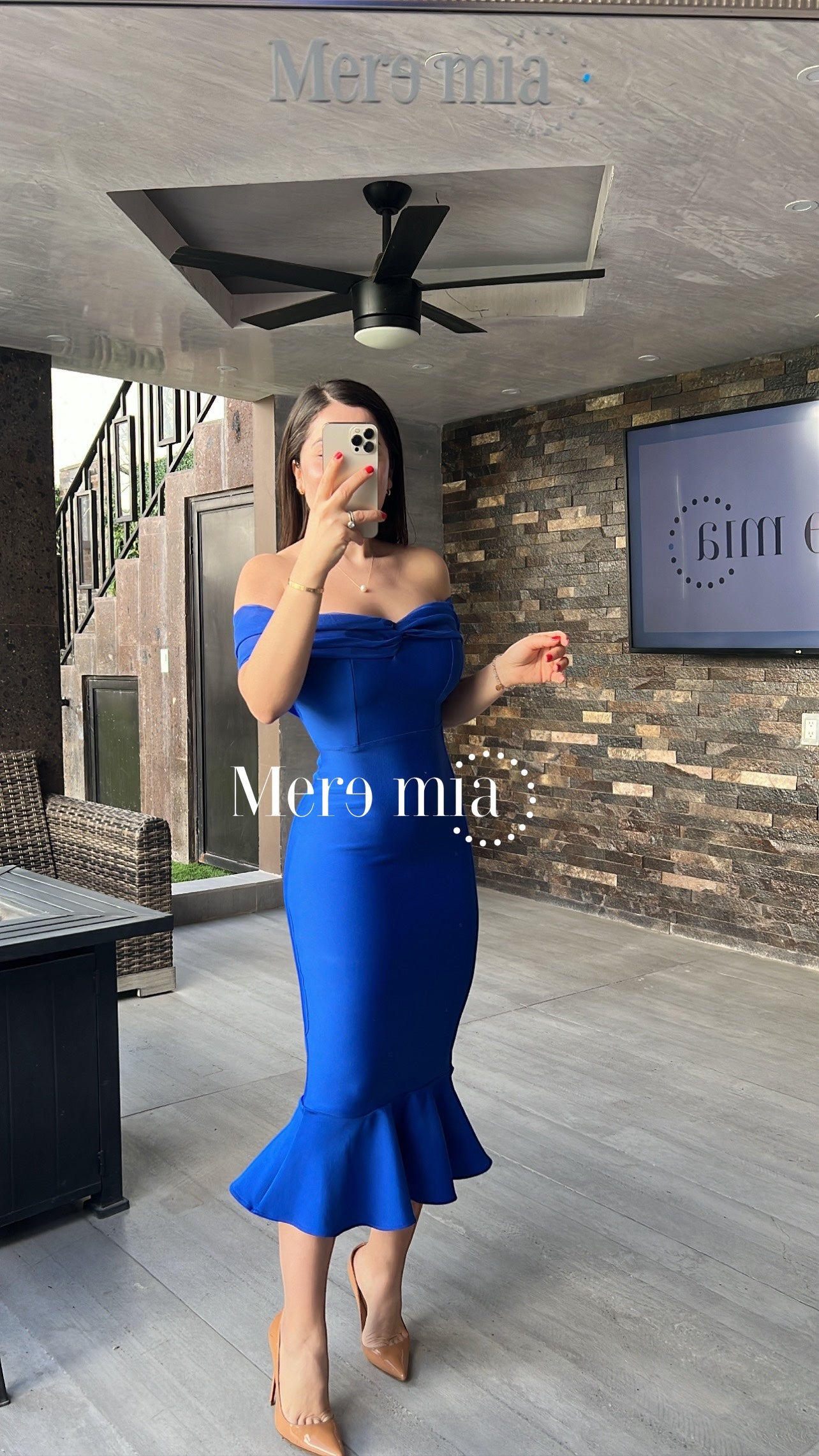 Modelo De Vestido Azul Rey Vestido Azul Rey Tul Hombros