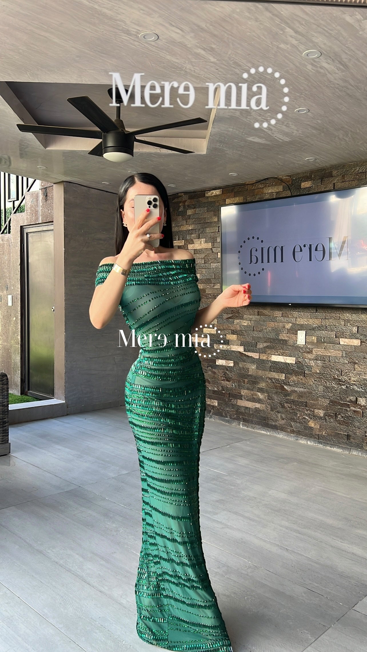 Vestido verde apl