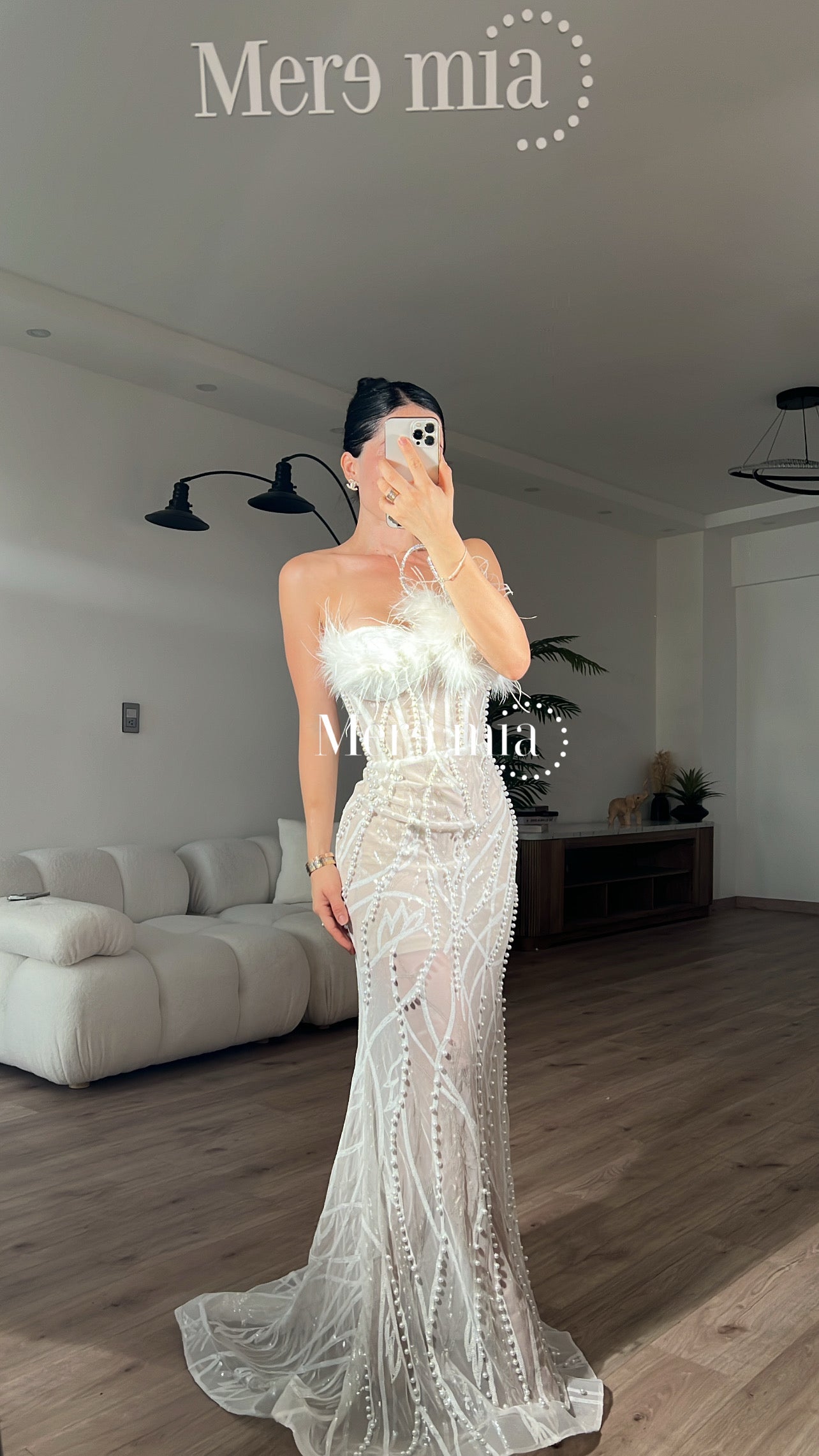 Vestido blanco strapples
