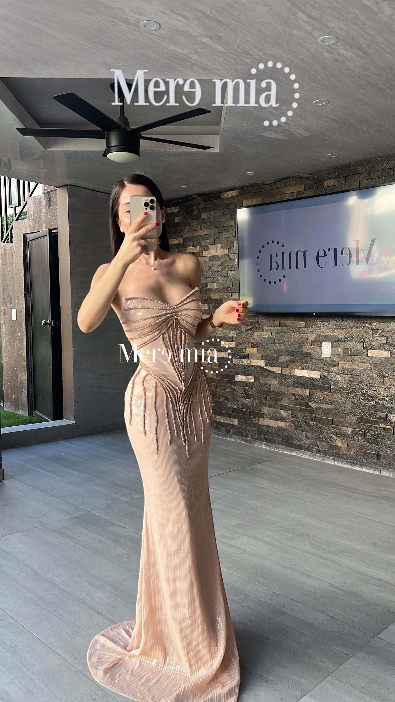 Vestido rosa lent