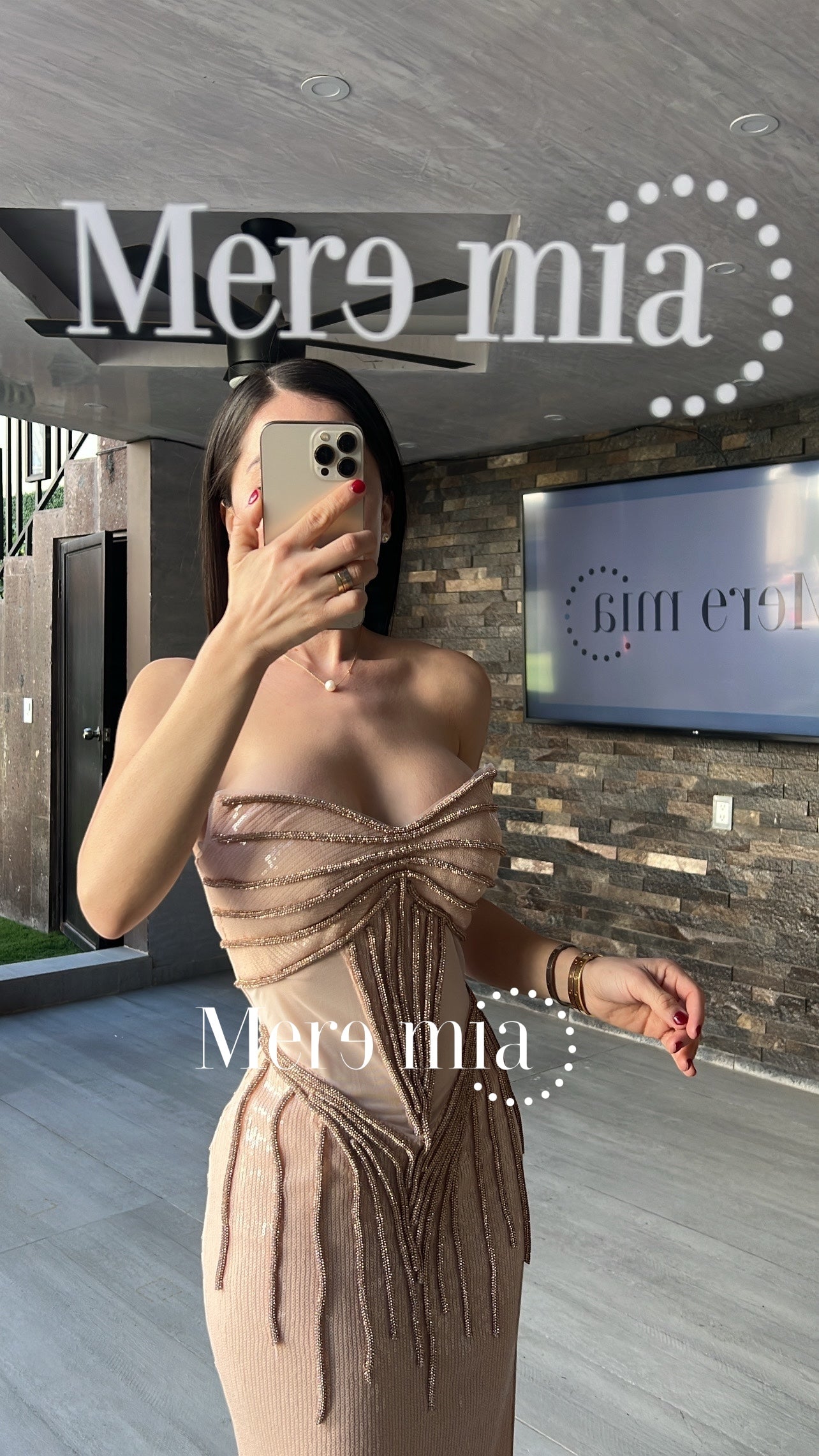 Vestido rosa lent