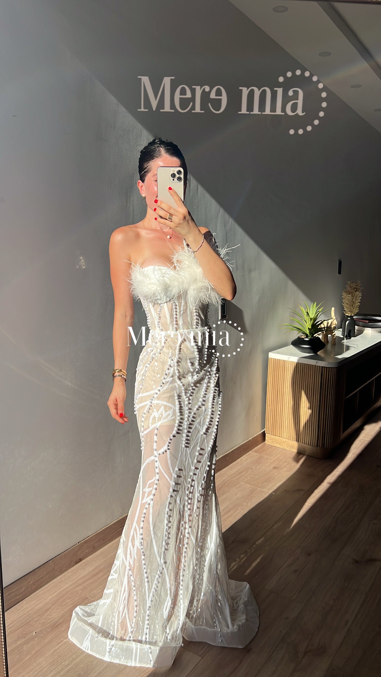 Vestido blanco strapples