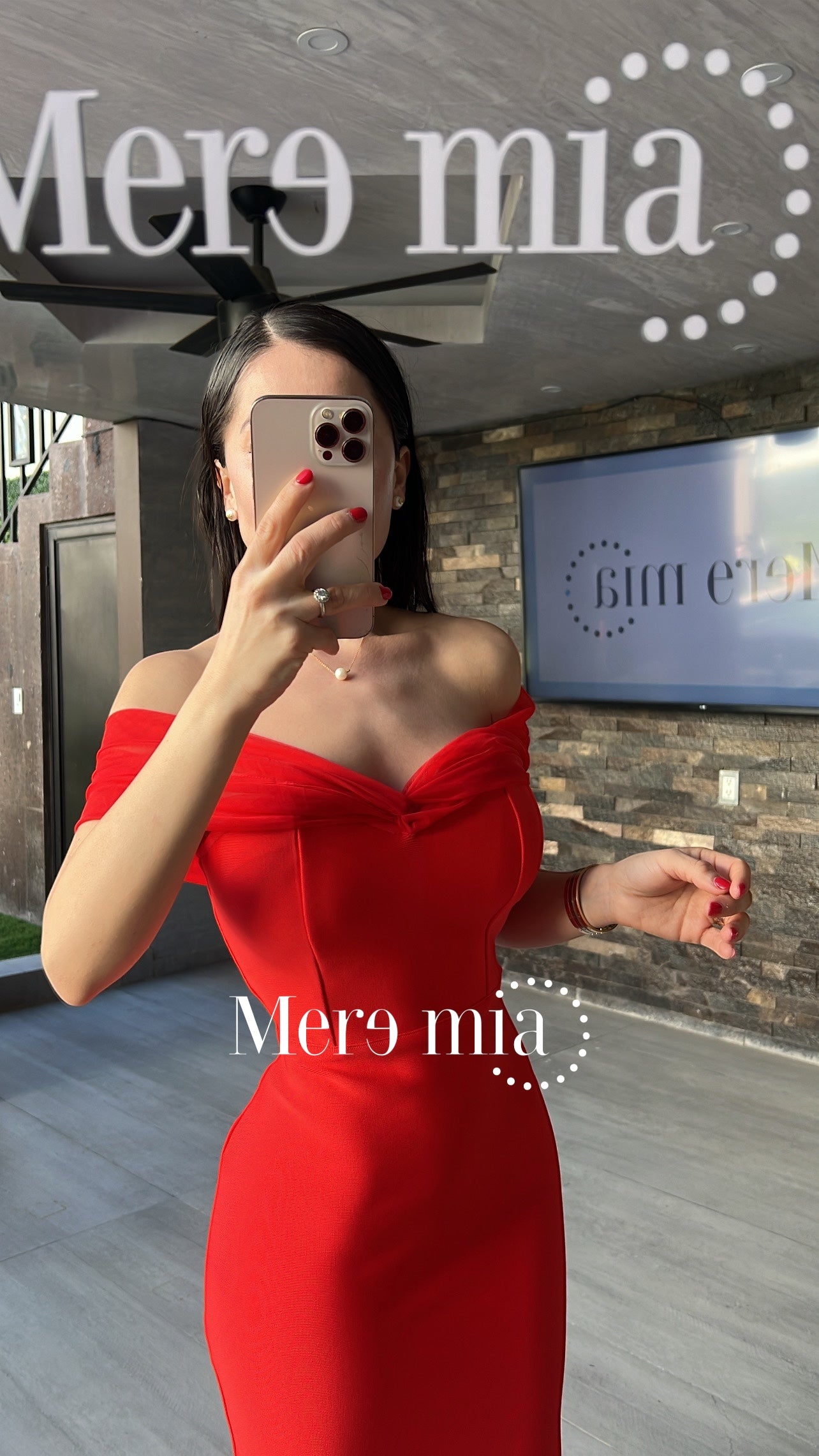 Vestido rojo tul