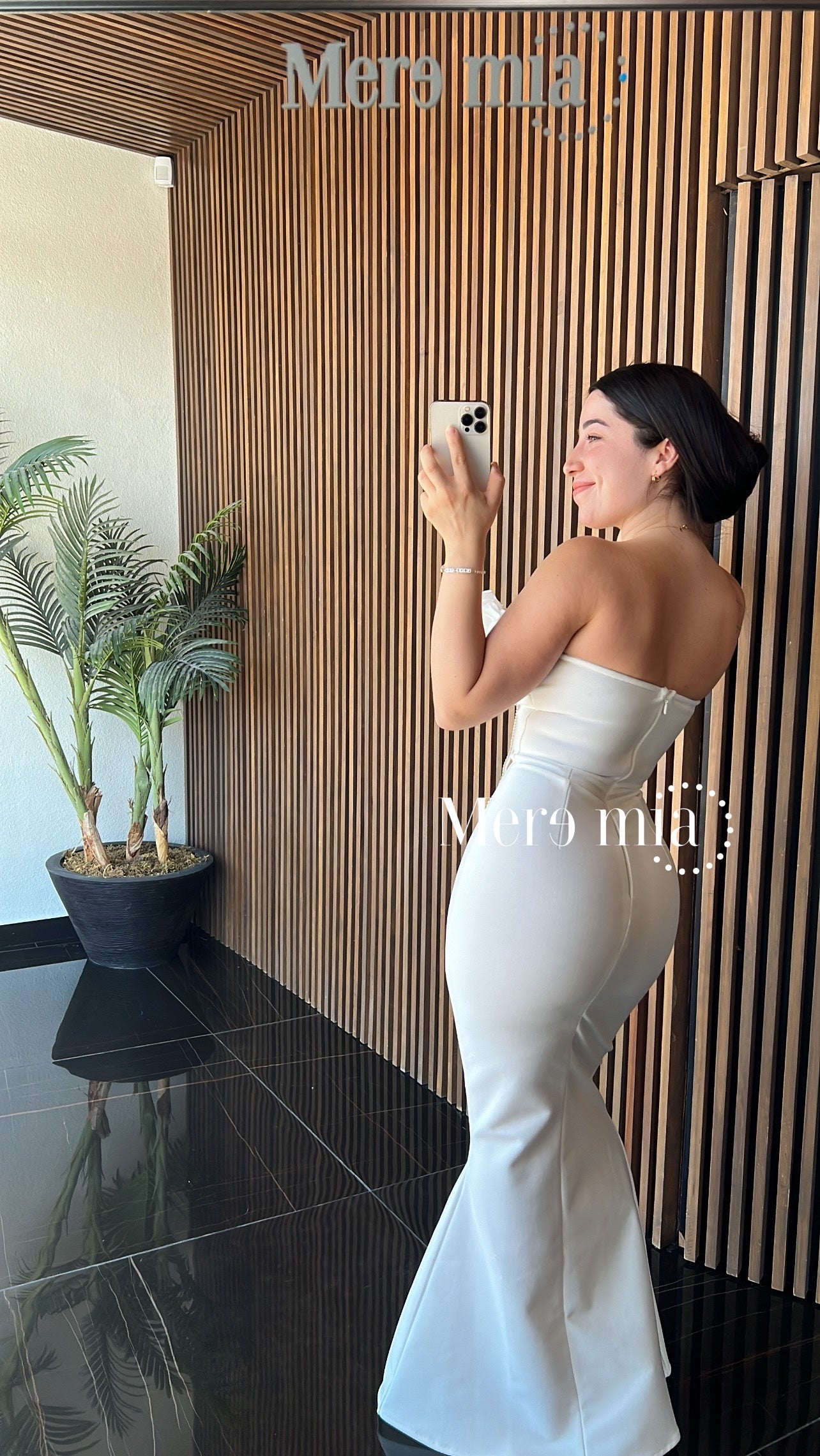 Vestido blanco flores str