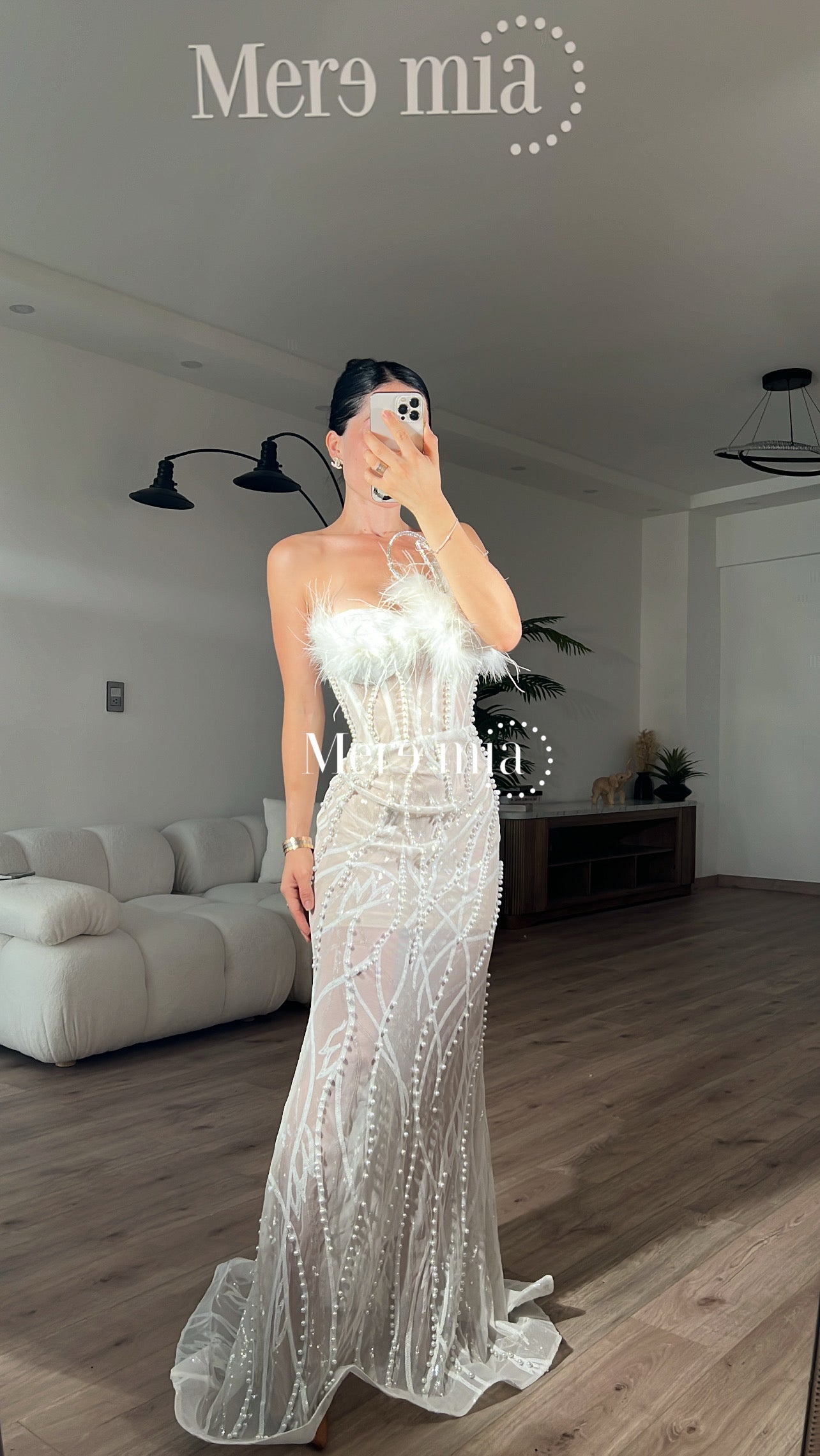 Vestido blanco strapples