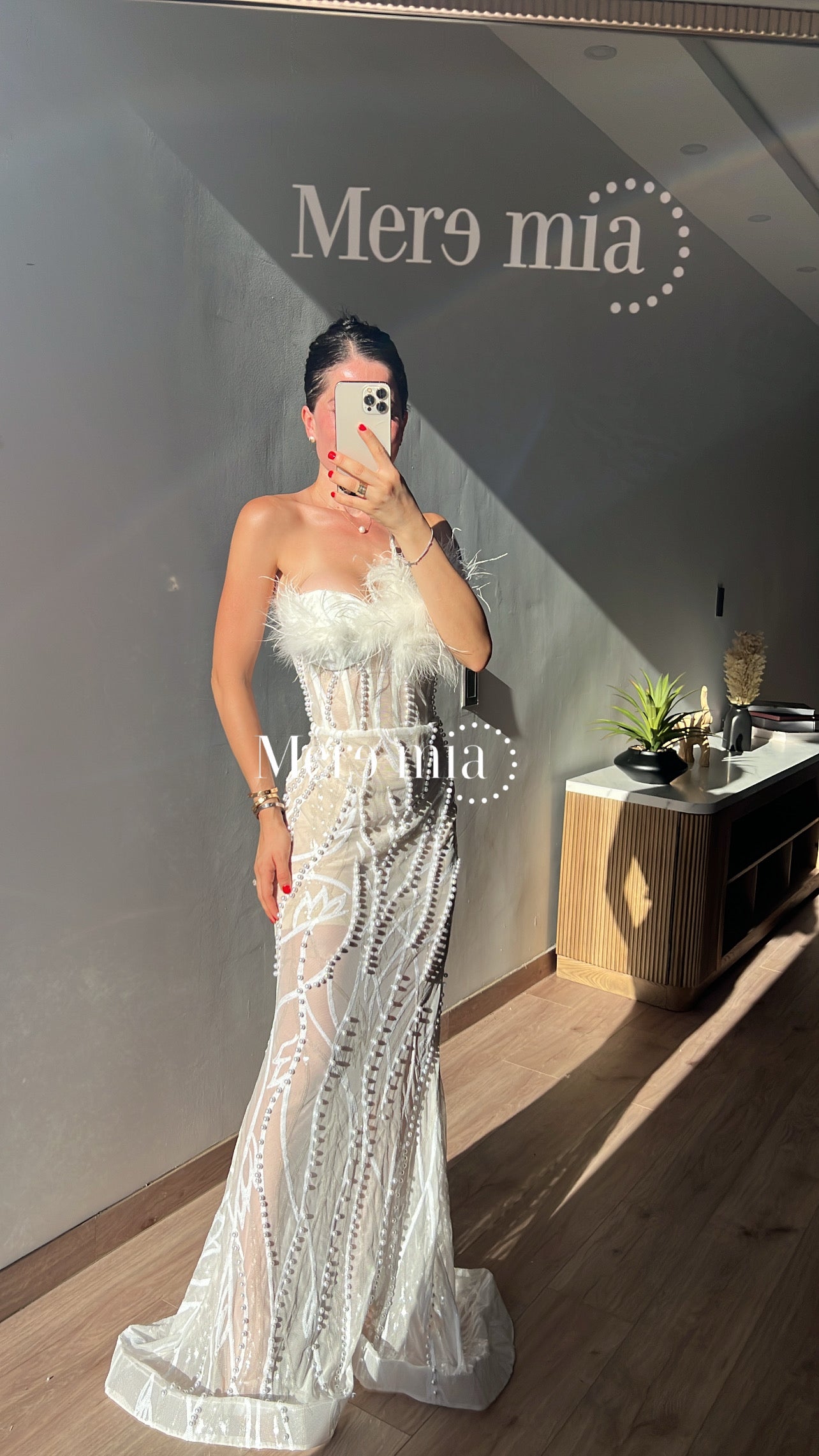 Vestido blanco strapples