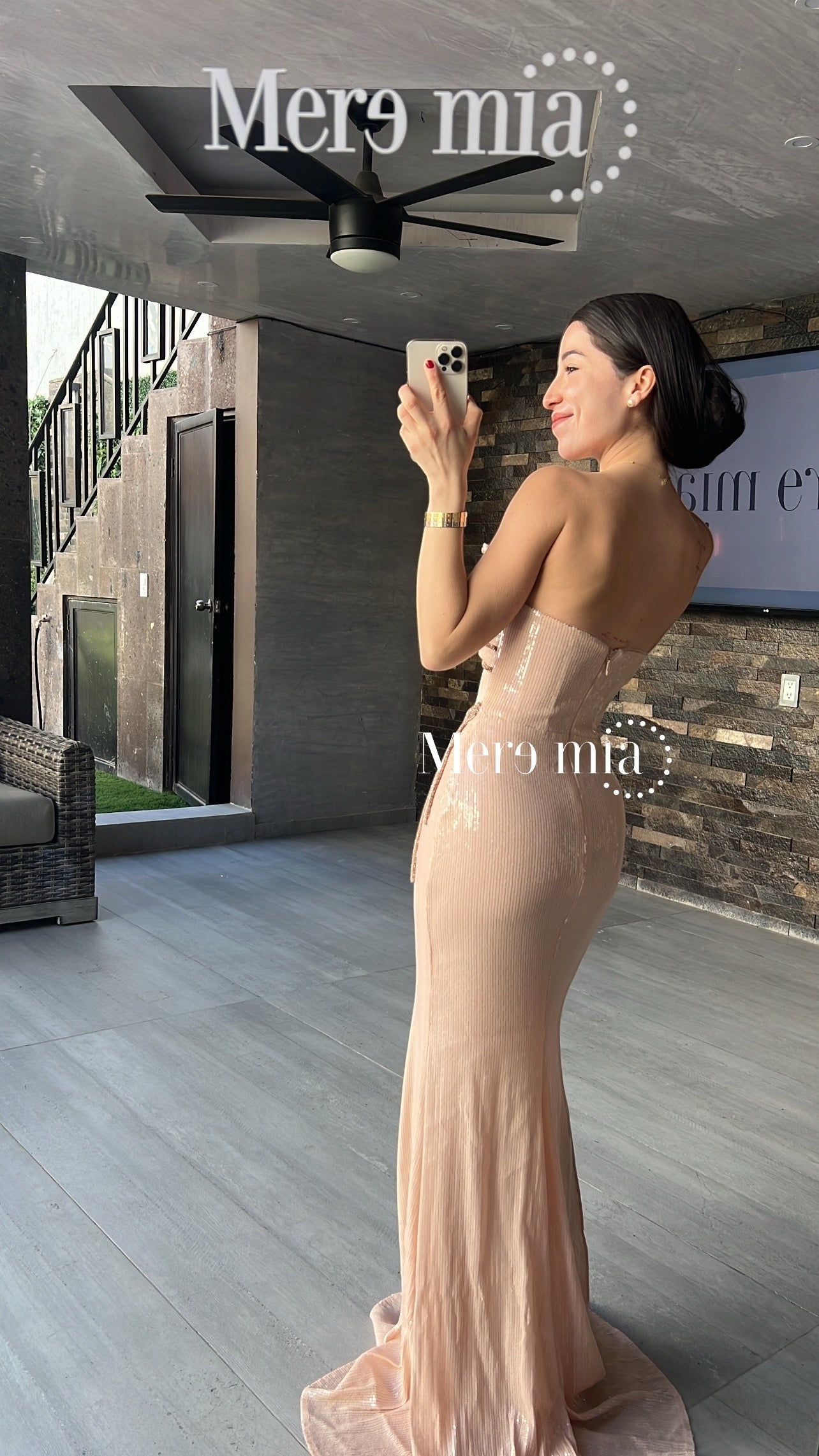 Vestido rosa lent