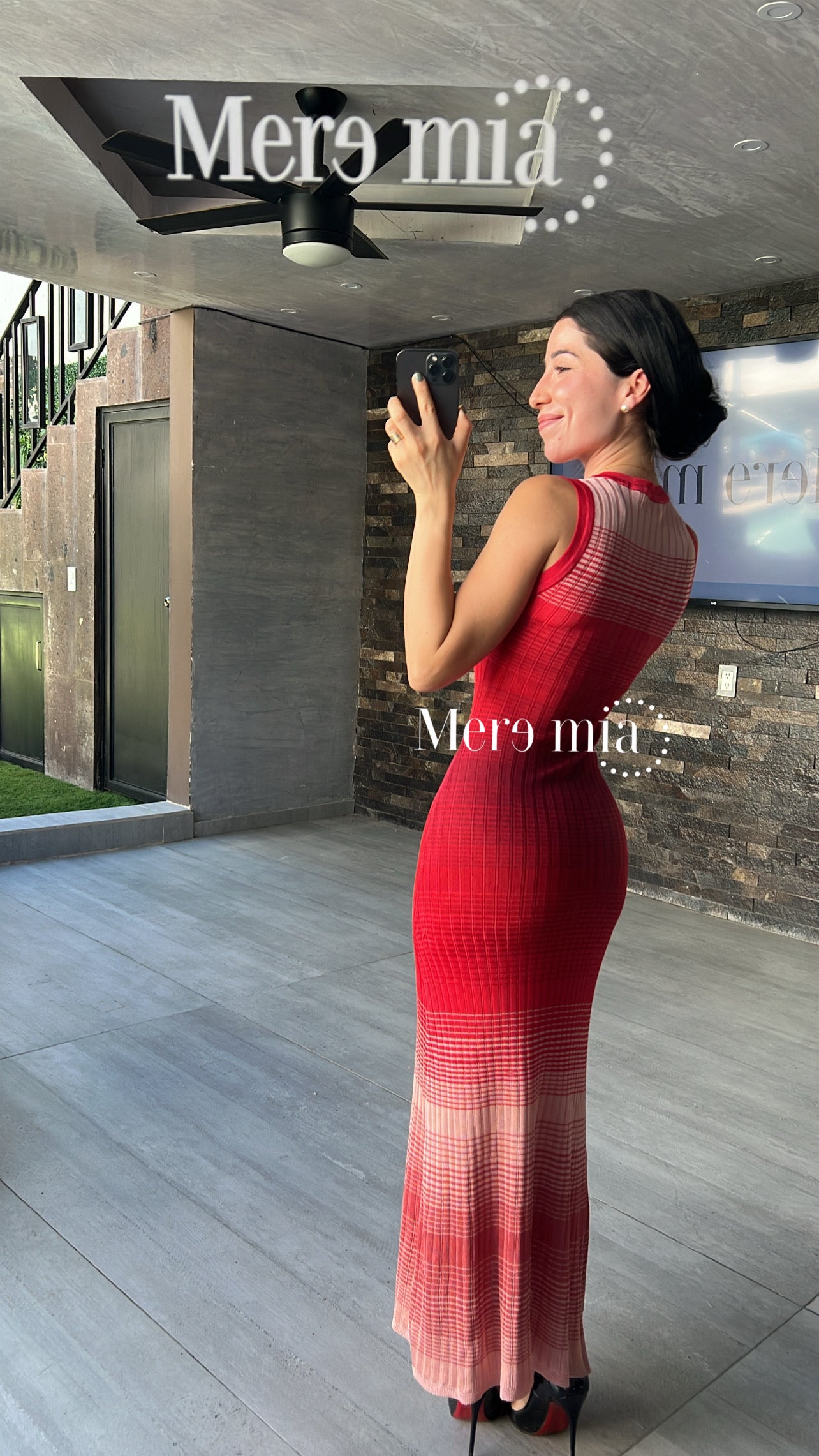 Vestido colores rojo