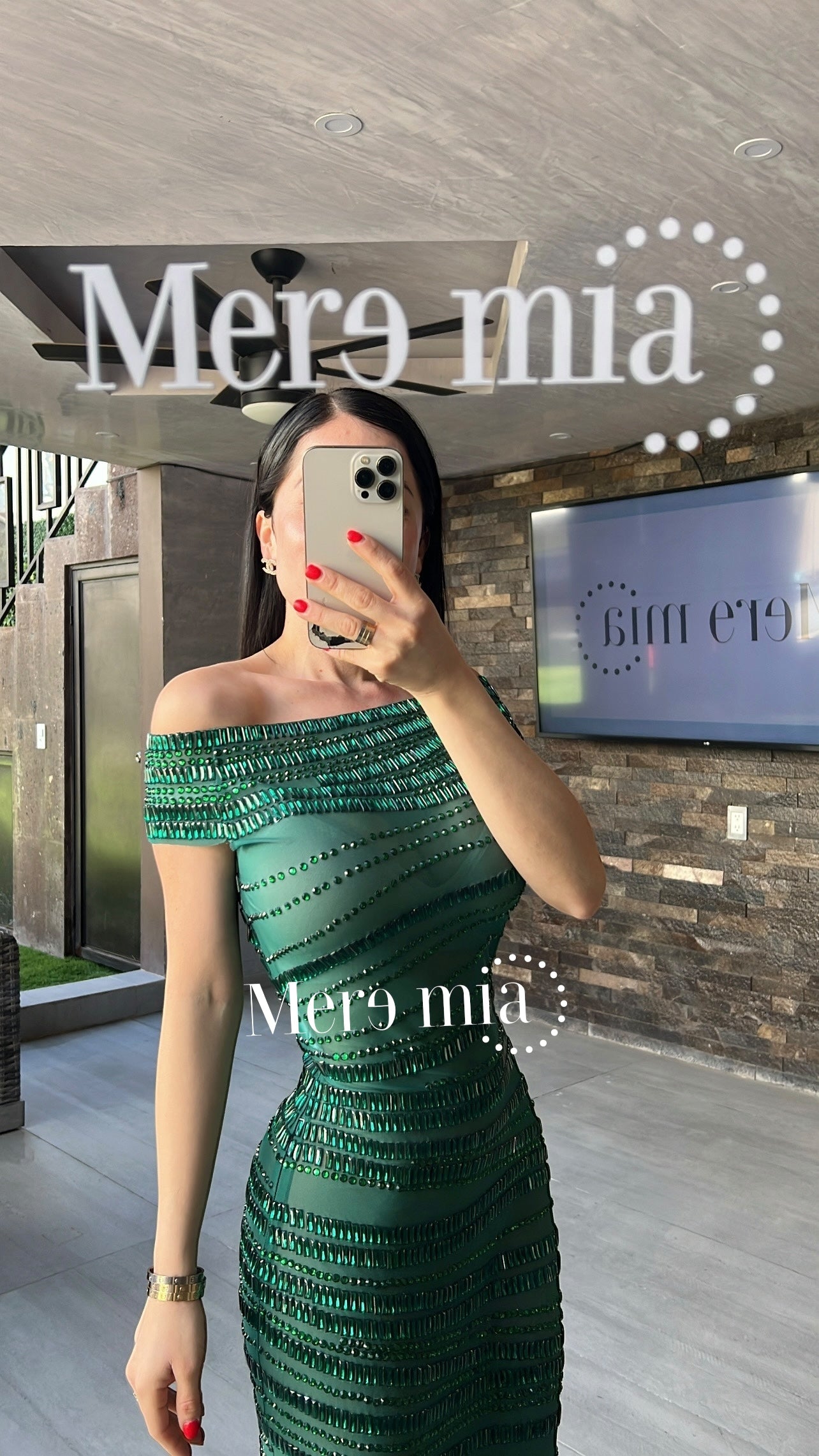 Vestido verde apl