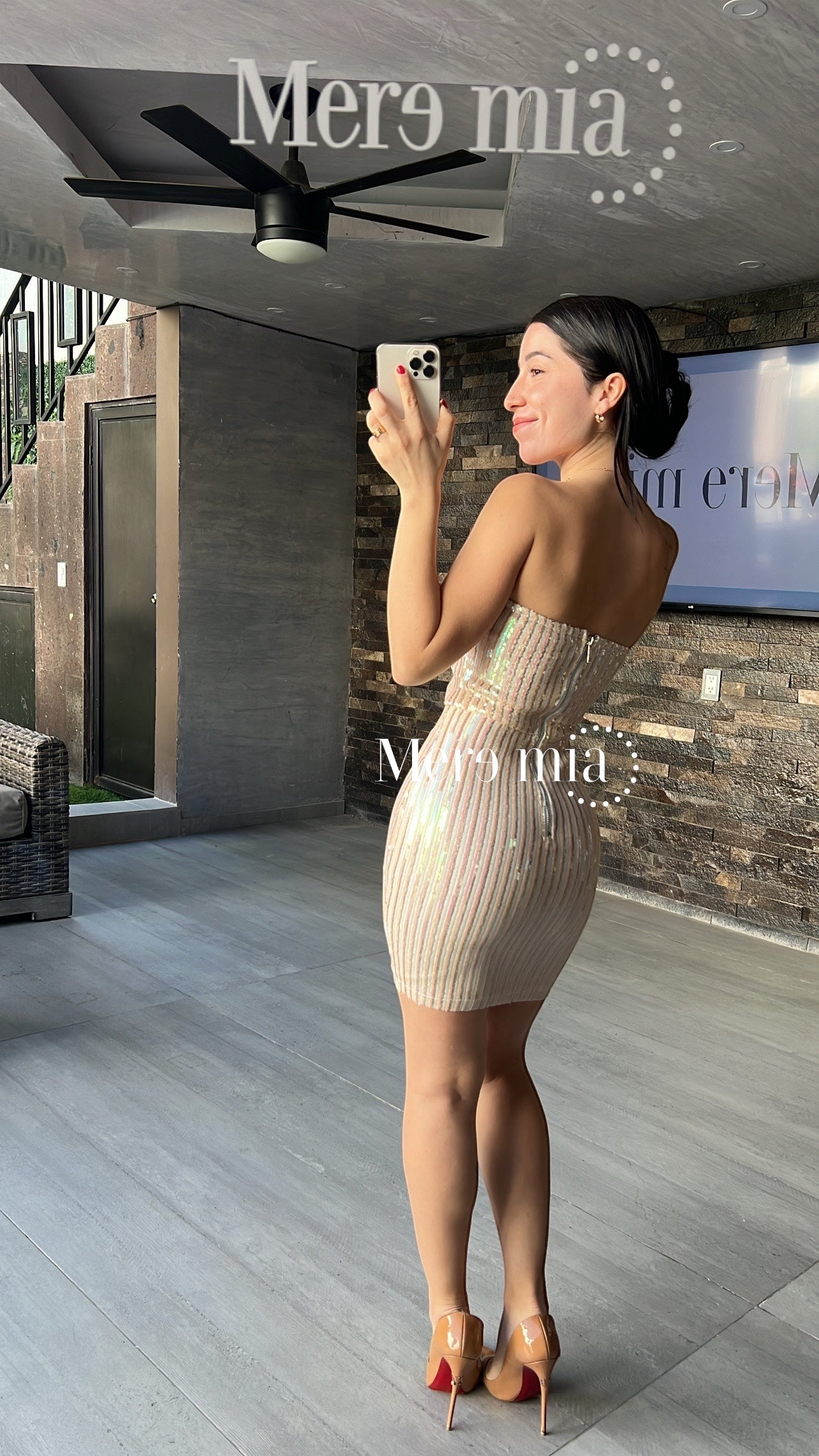 Vestido rosa lent