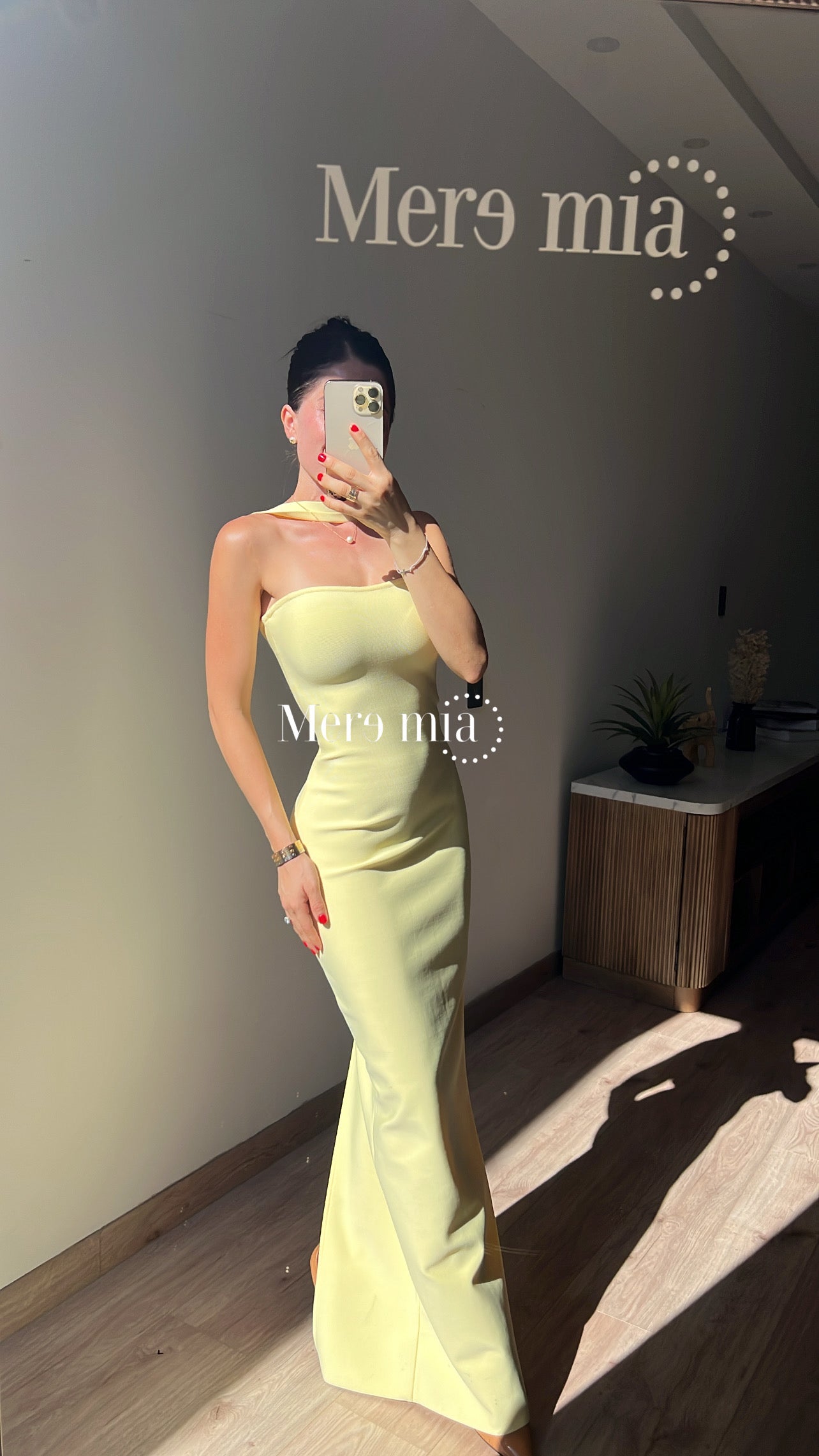 Vestido amarillo halter