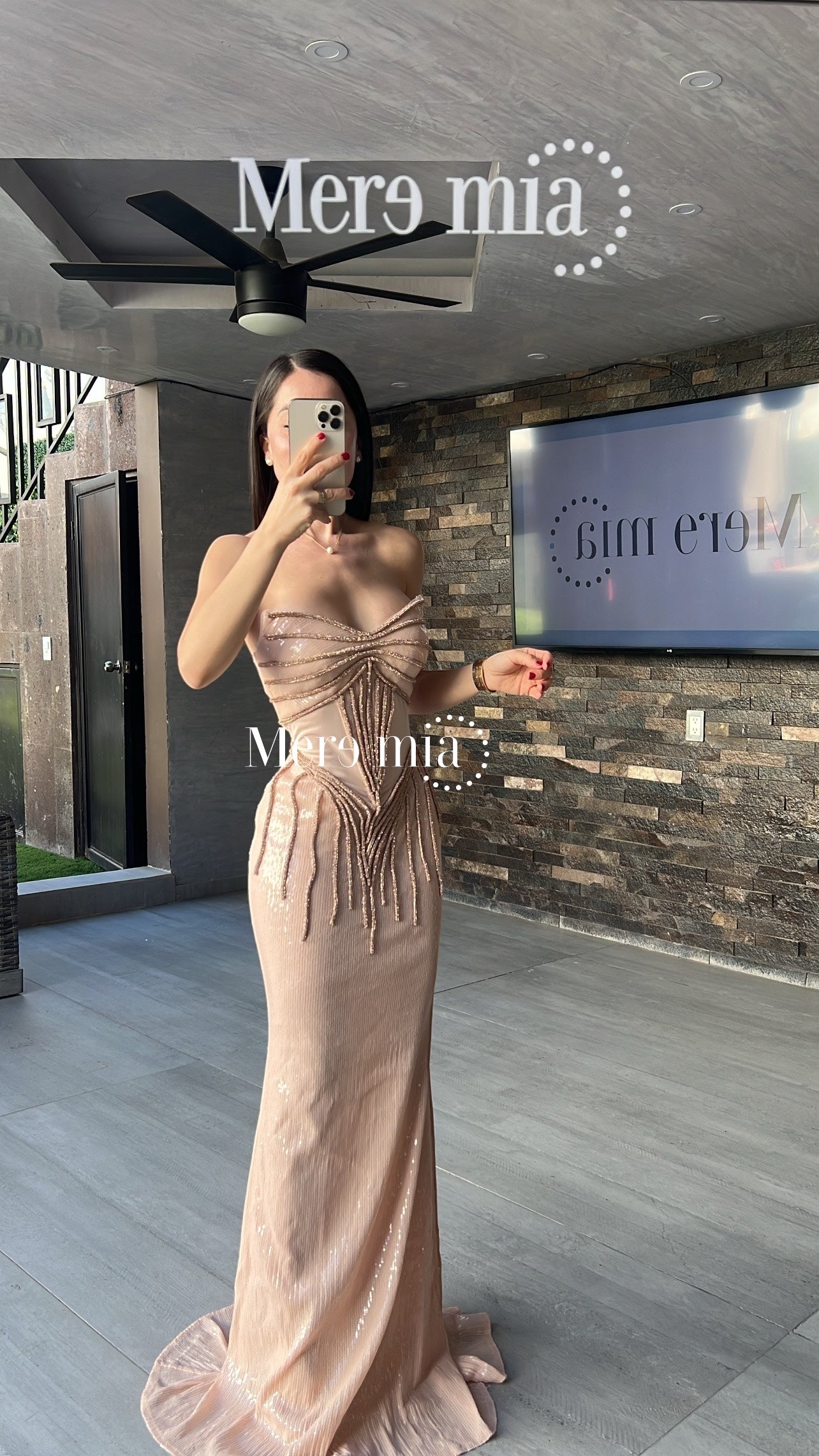 Vestido rosa lent