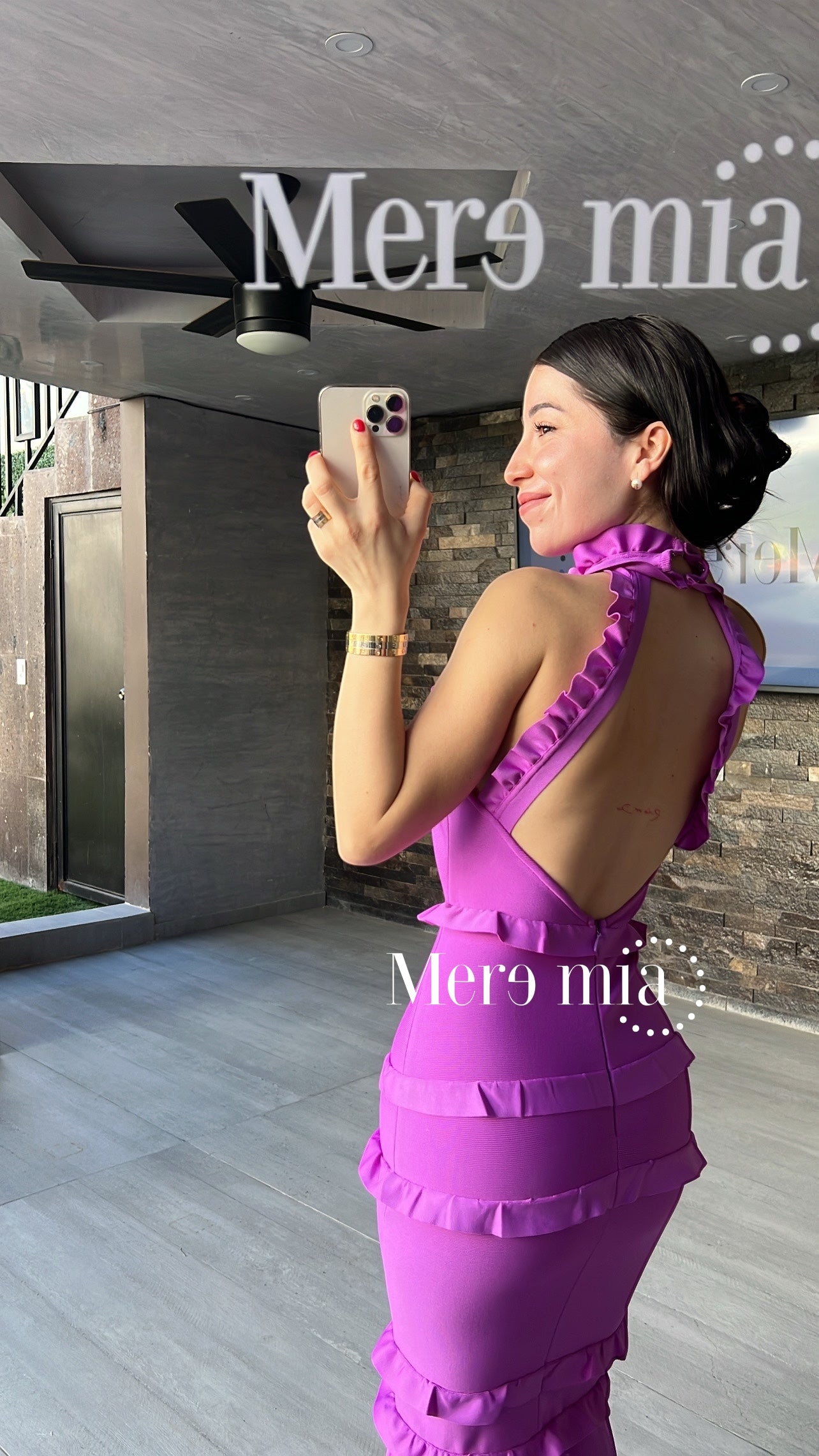 Vestido uva esc olanes