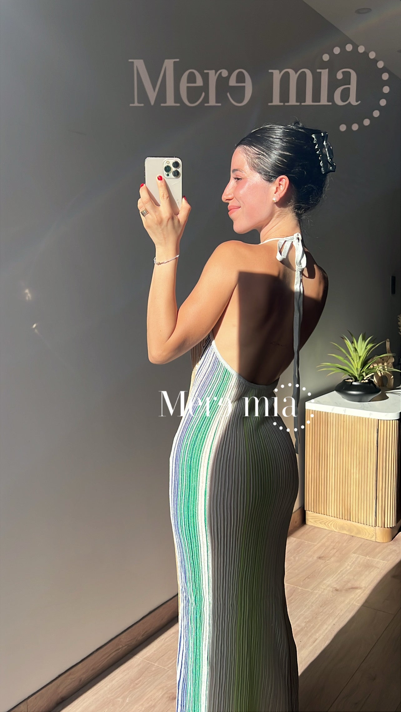 Vestido colores verde V
