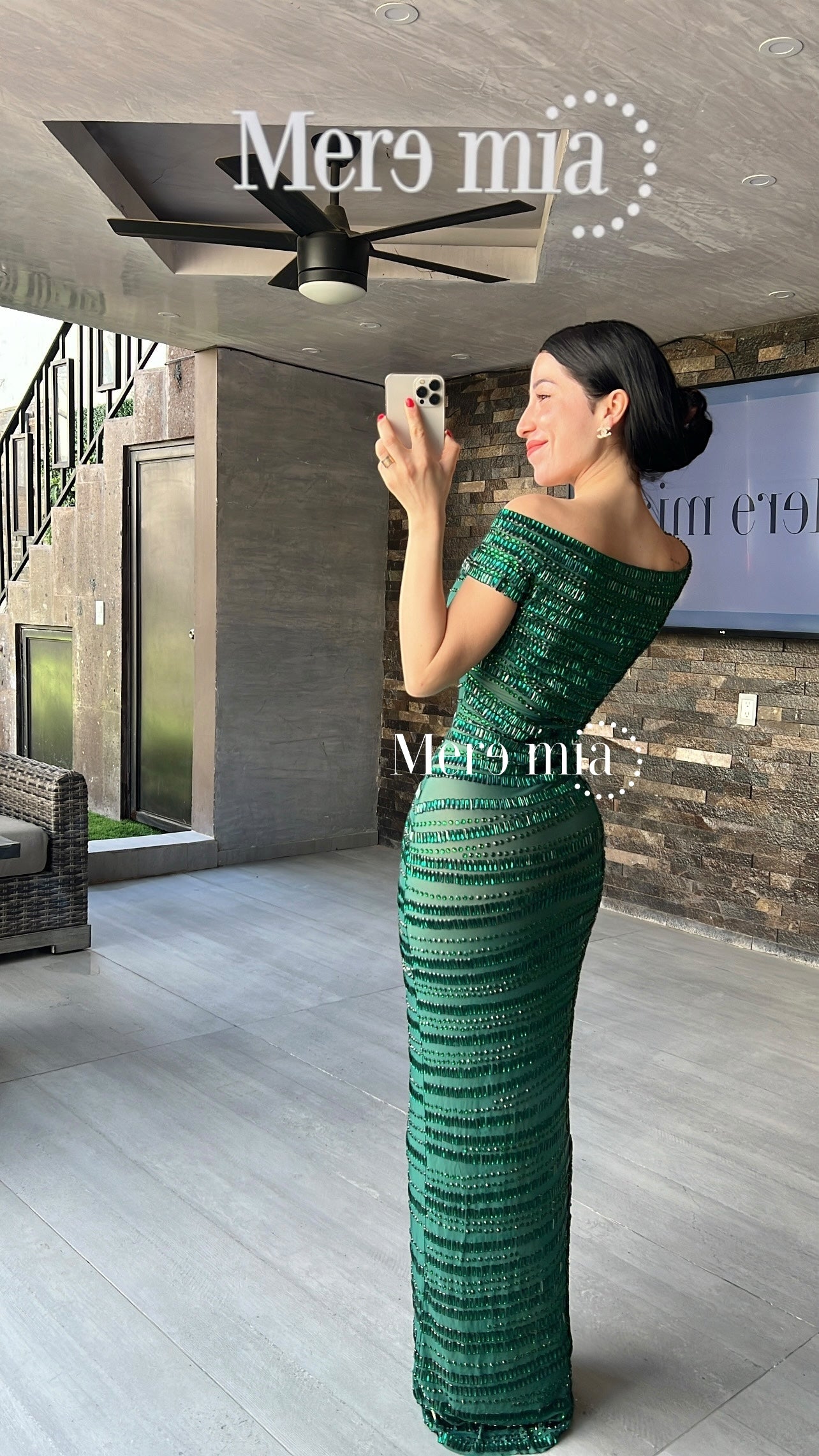 Vestido verde apl