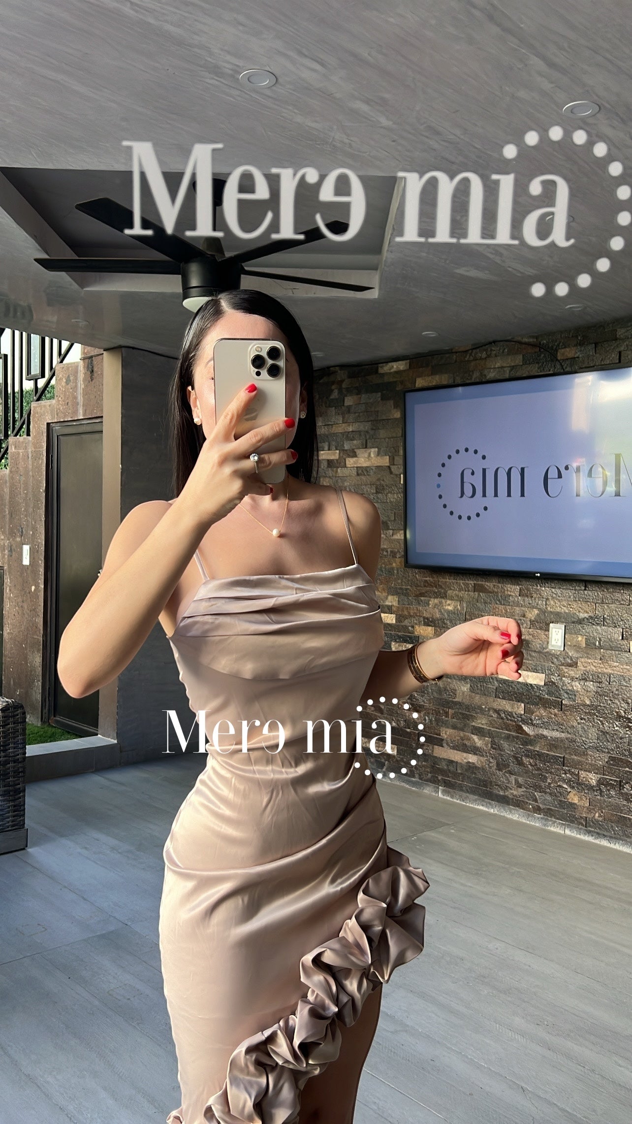 Vestido beige escarola as