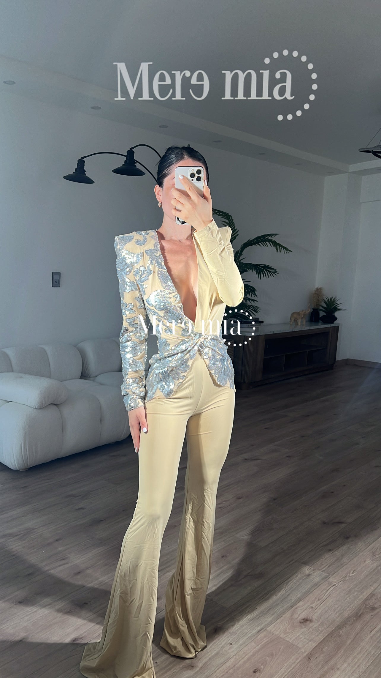 Jumpsuit lent plata