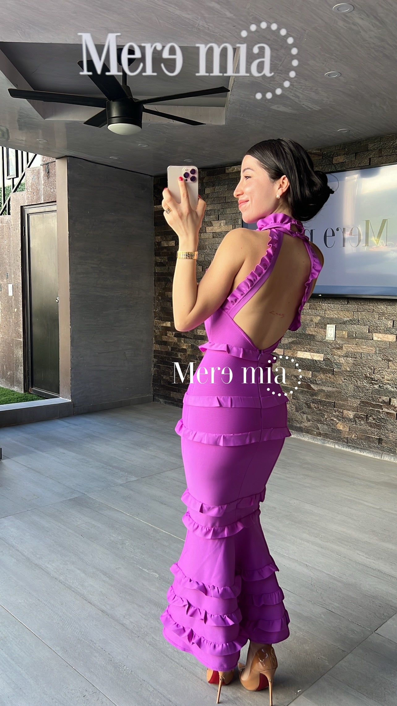 Vestido uva esc olanes