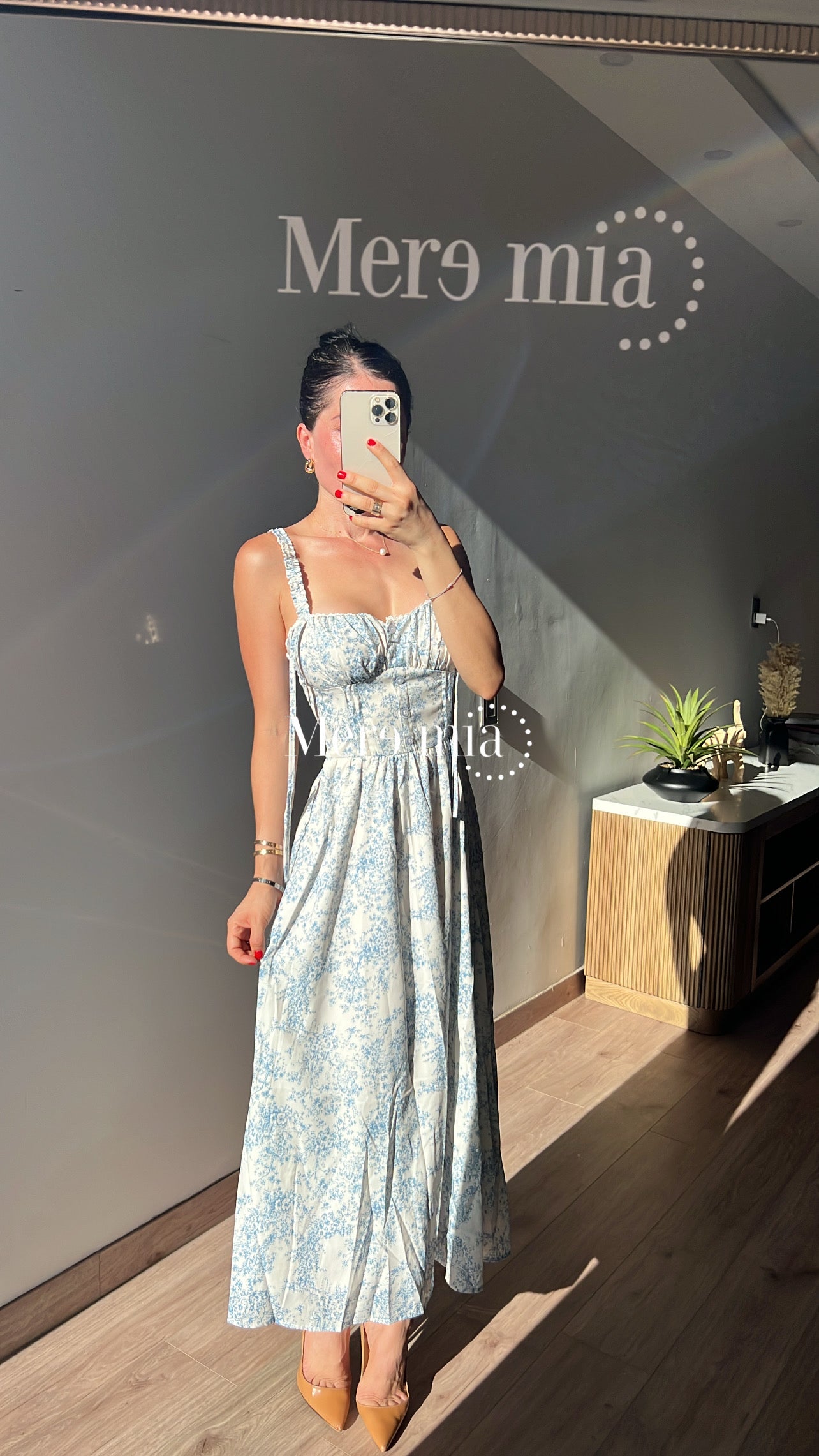 Vestido estampado flores