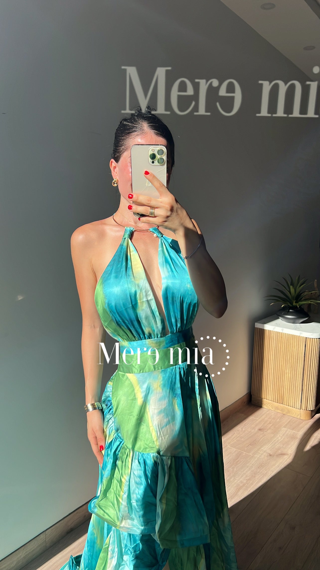 Vestido estamp verde