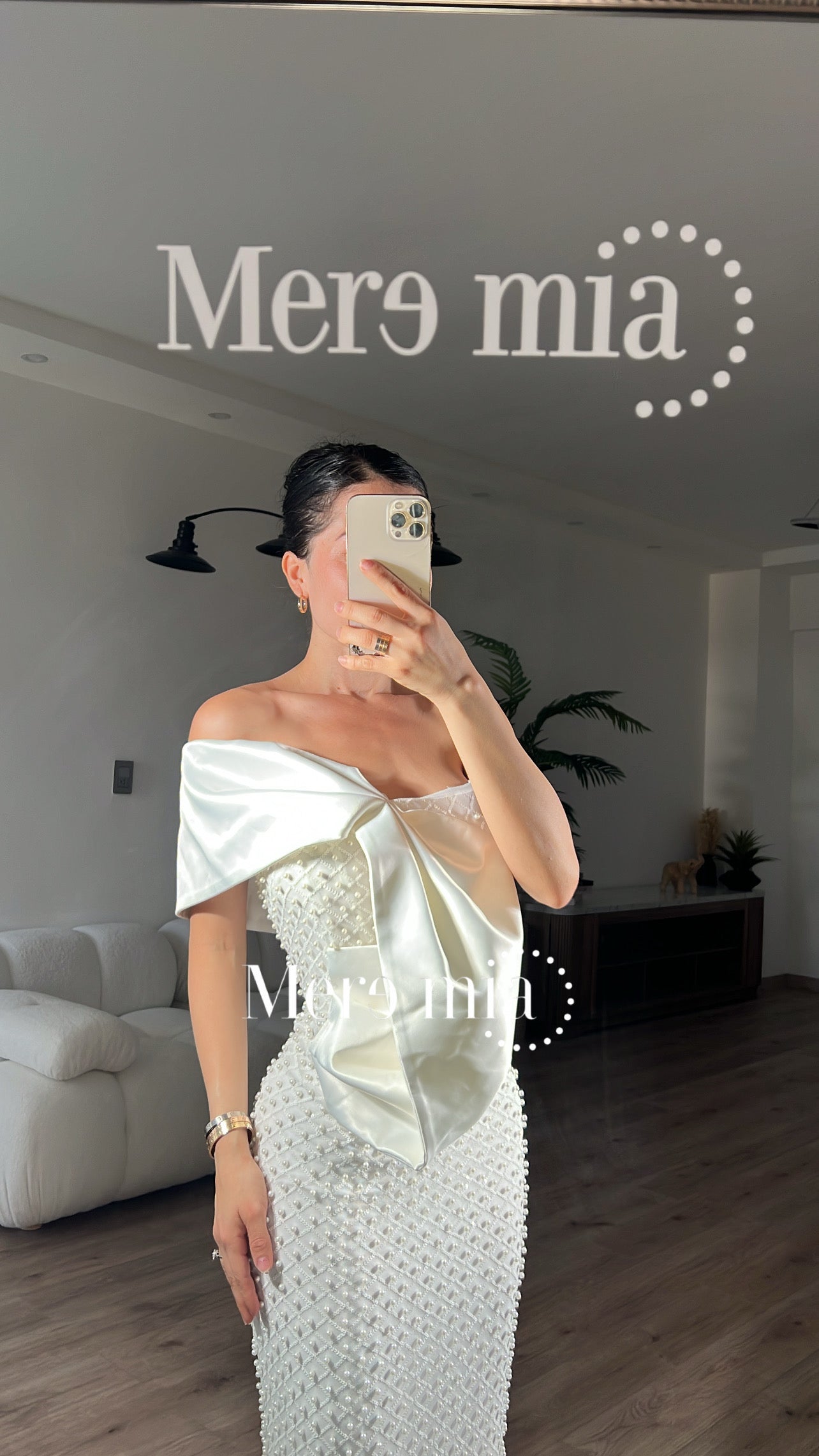 Vestido blanco esc hombro sat