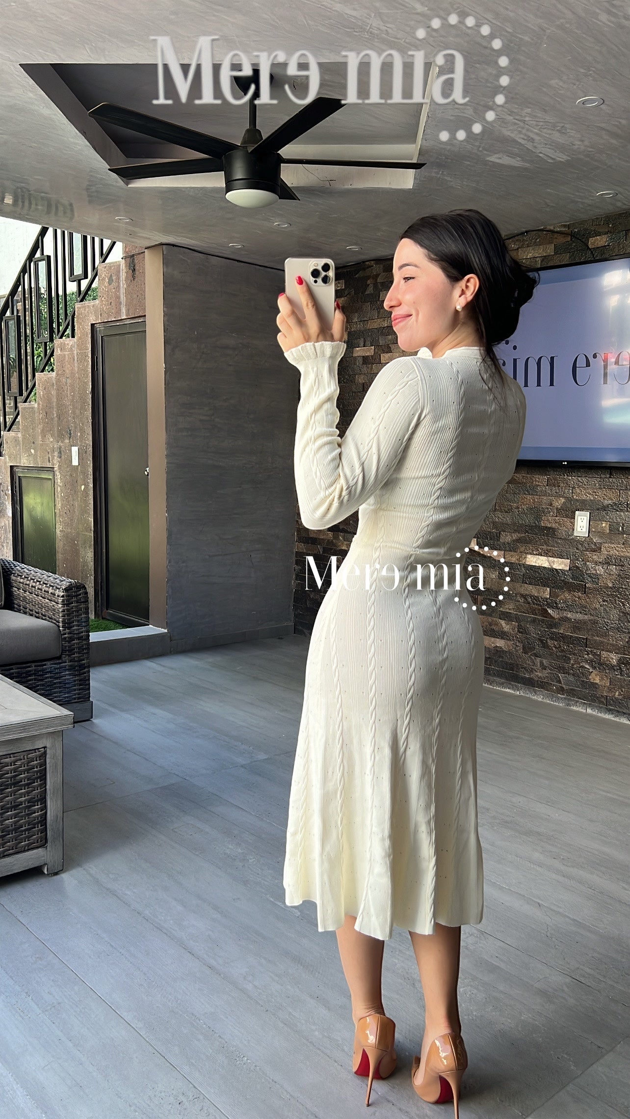 Vestido ivory olanes ab