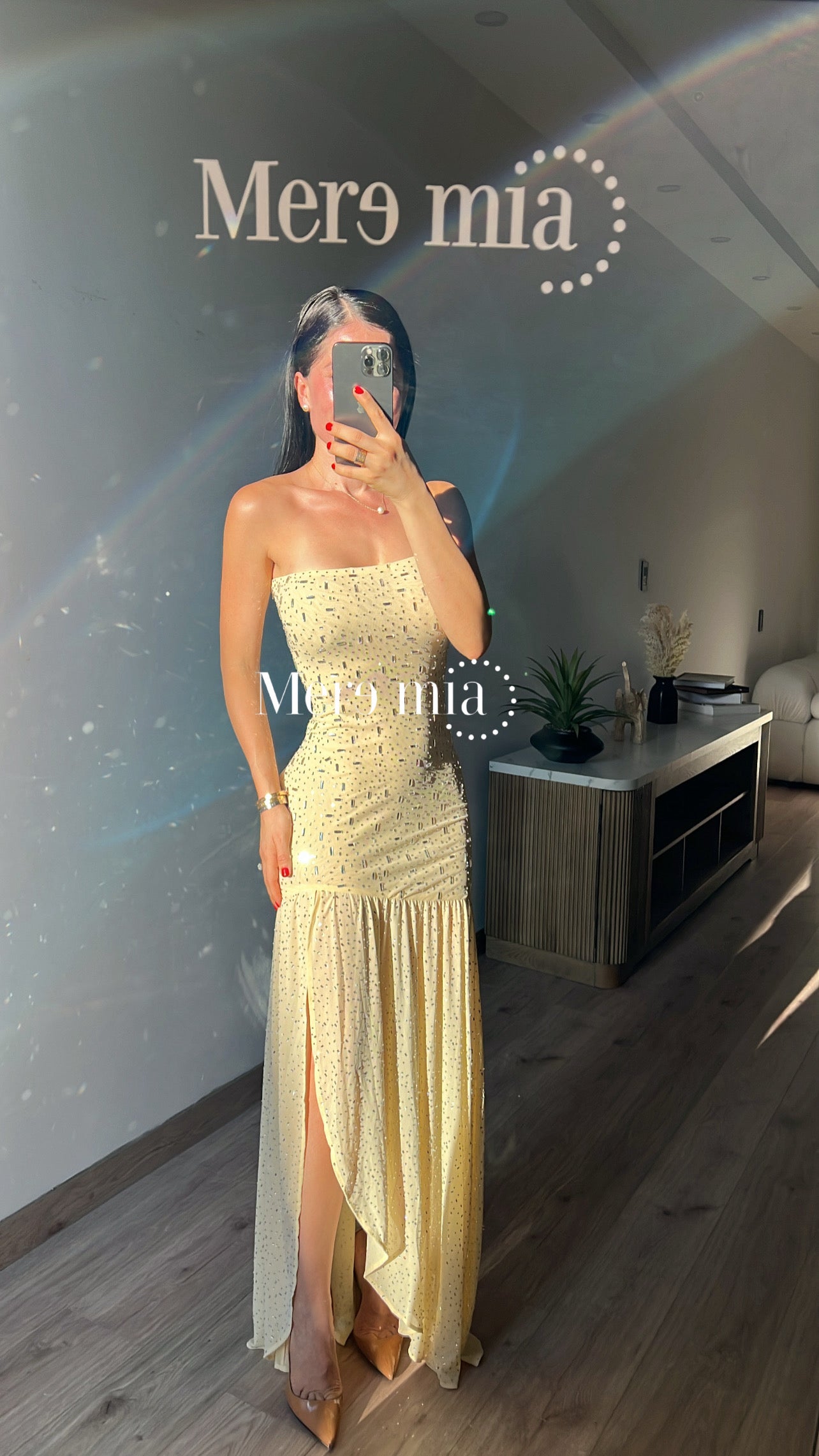 Vestido am apl plata