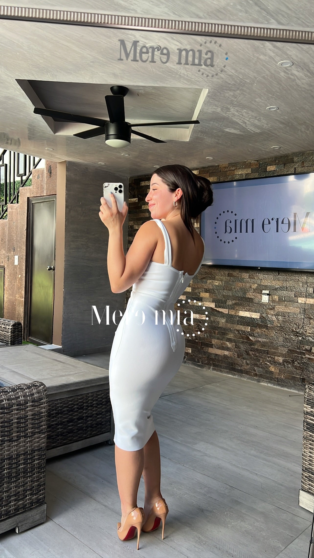 Vestido blanco midi tirantes