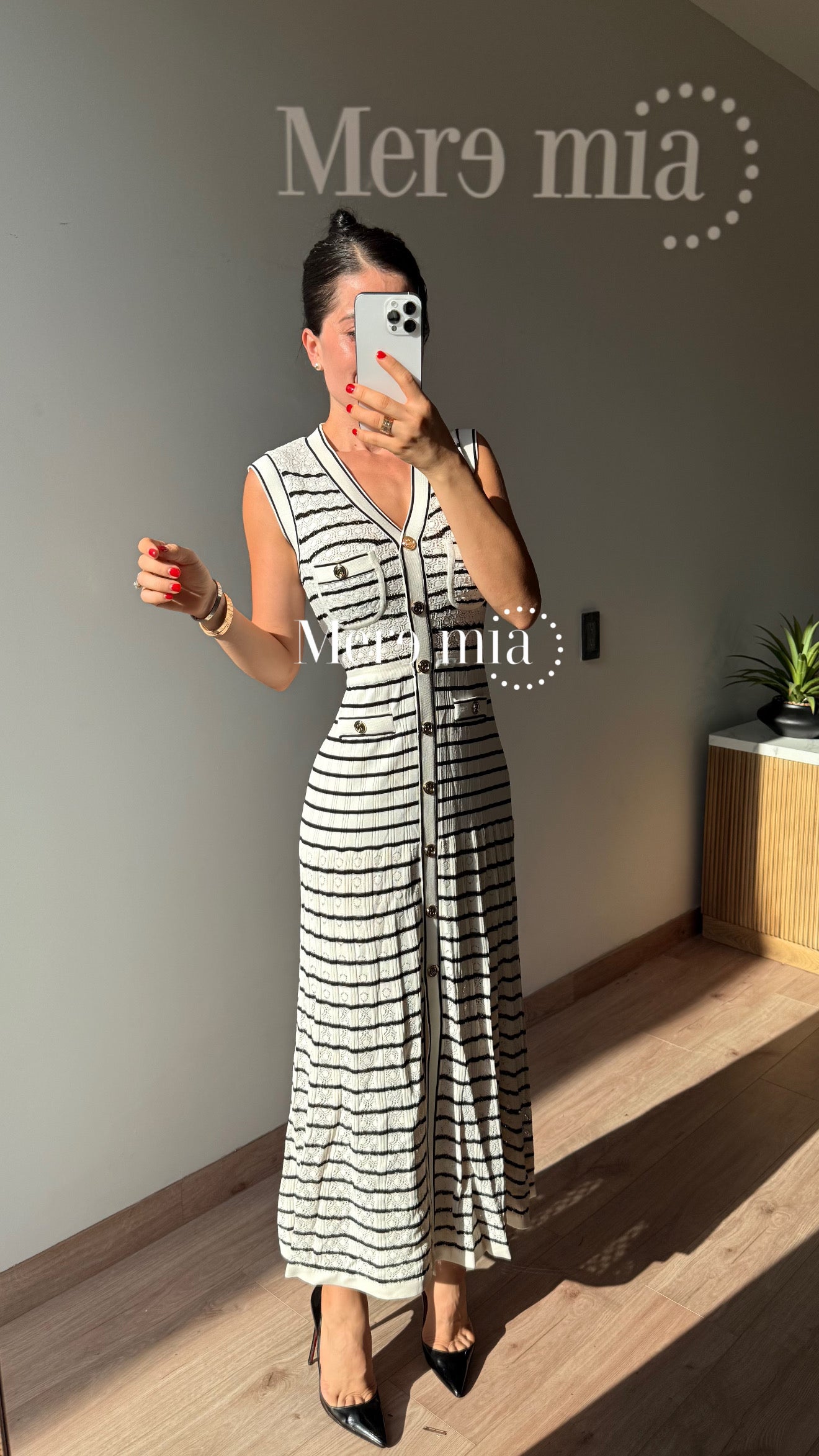 Vestido rayas sin mangas