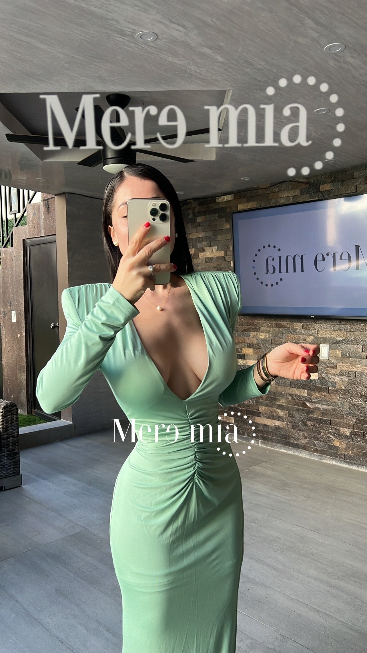 Vestido verde menta V