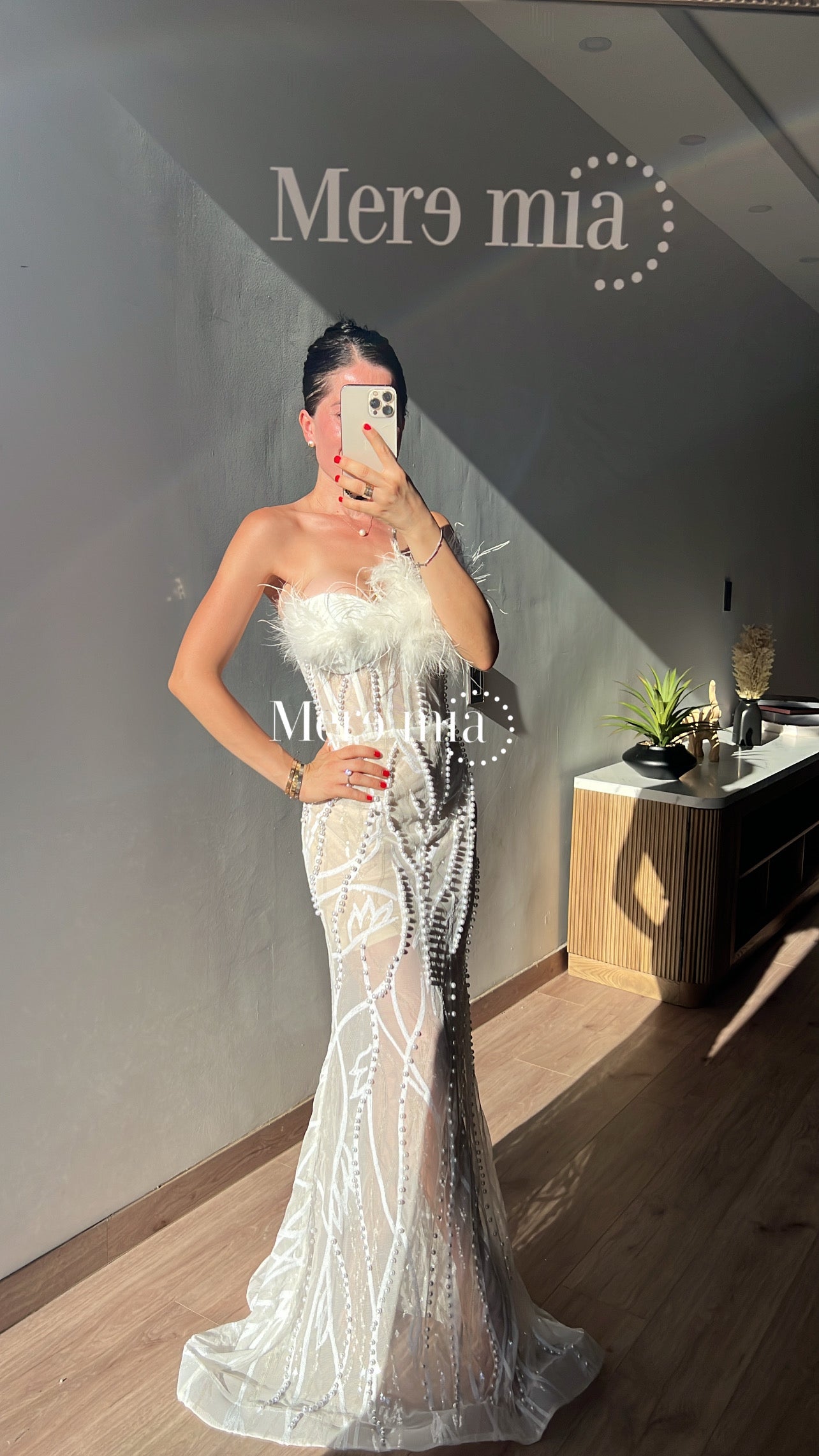 Vestido blanco strapples