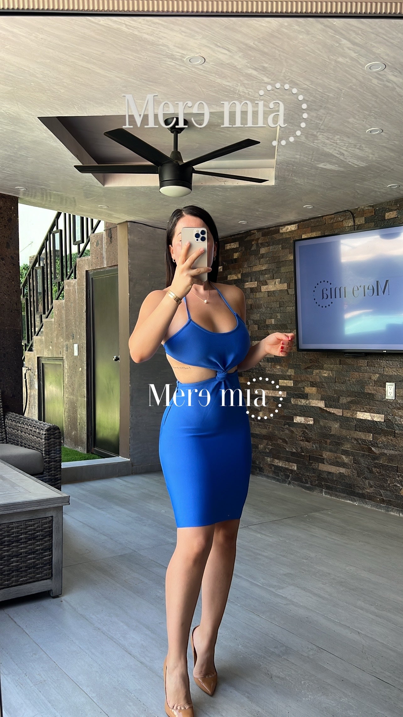 Vestido corto nudo
