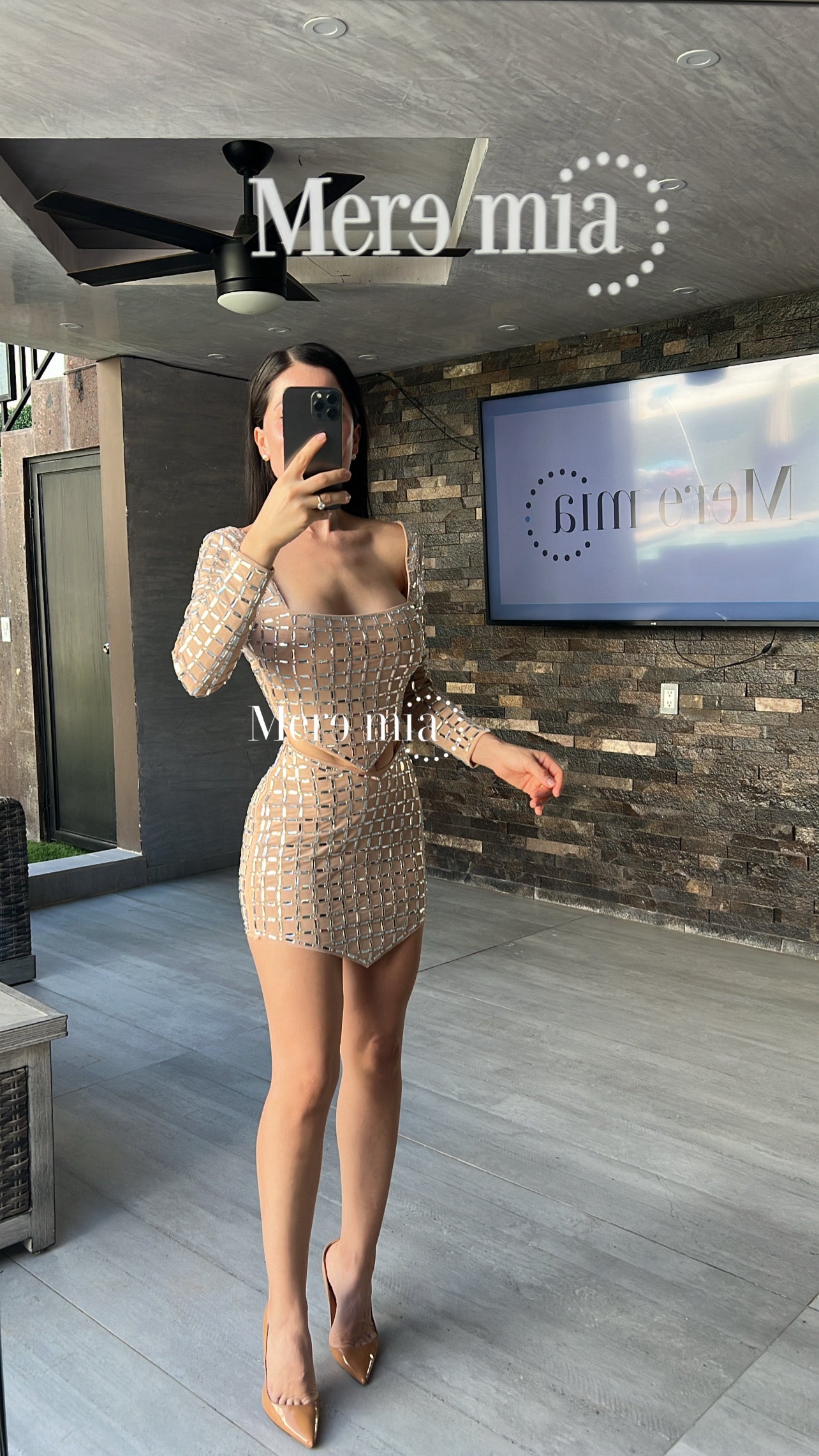 Conjunto nude rect