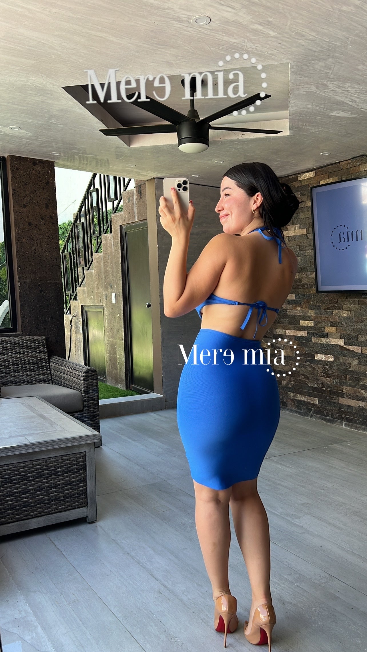Vestido corto nudo