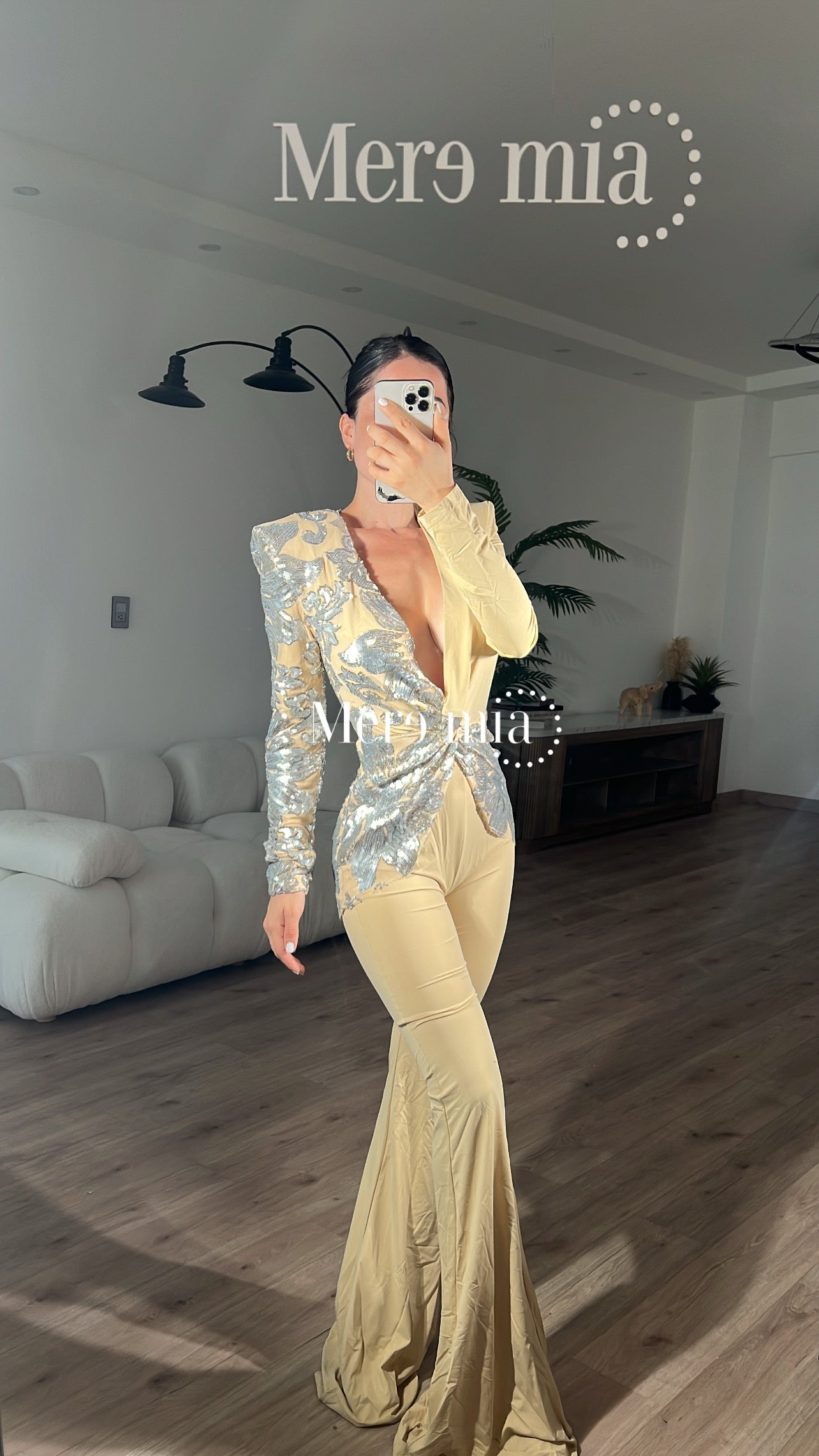 Jumpsuit lent plata