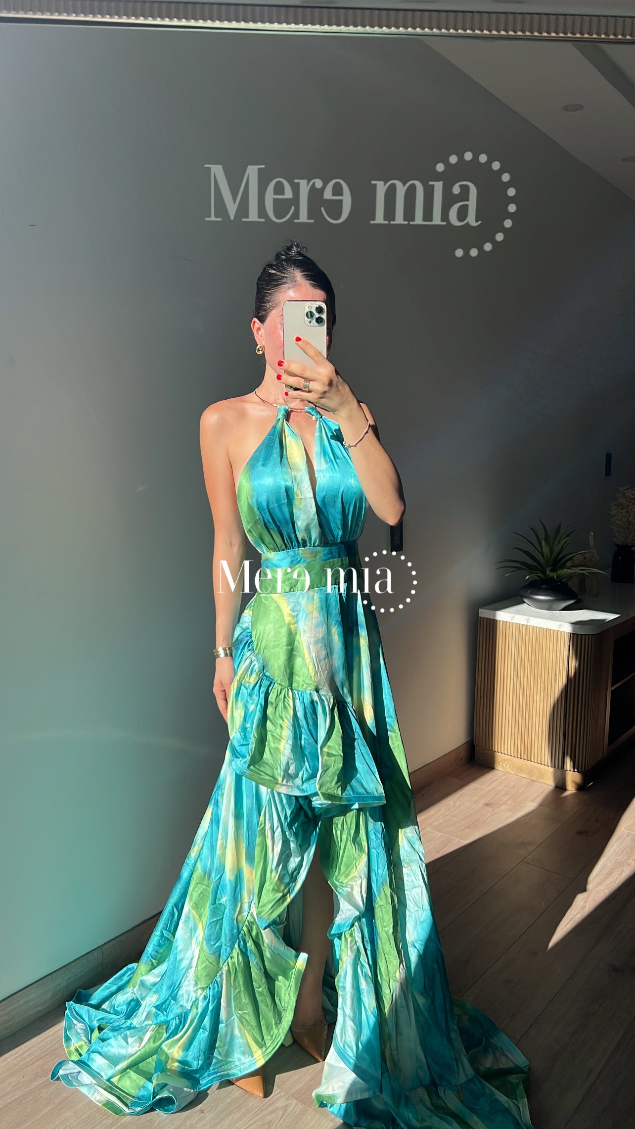 Vestido estamp verde