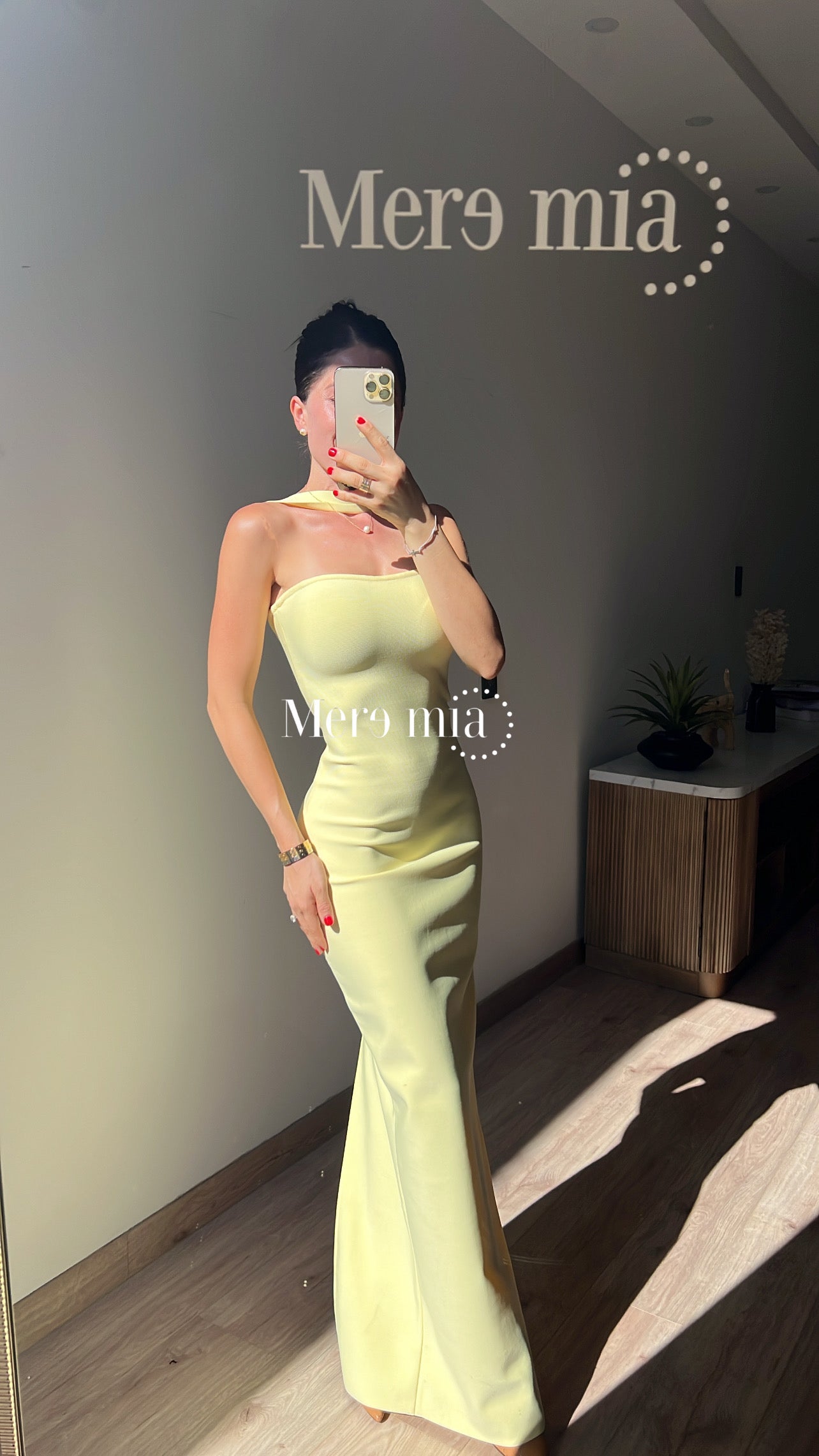 Vestido amarillo halter