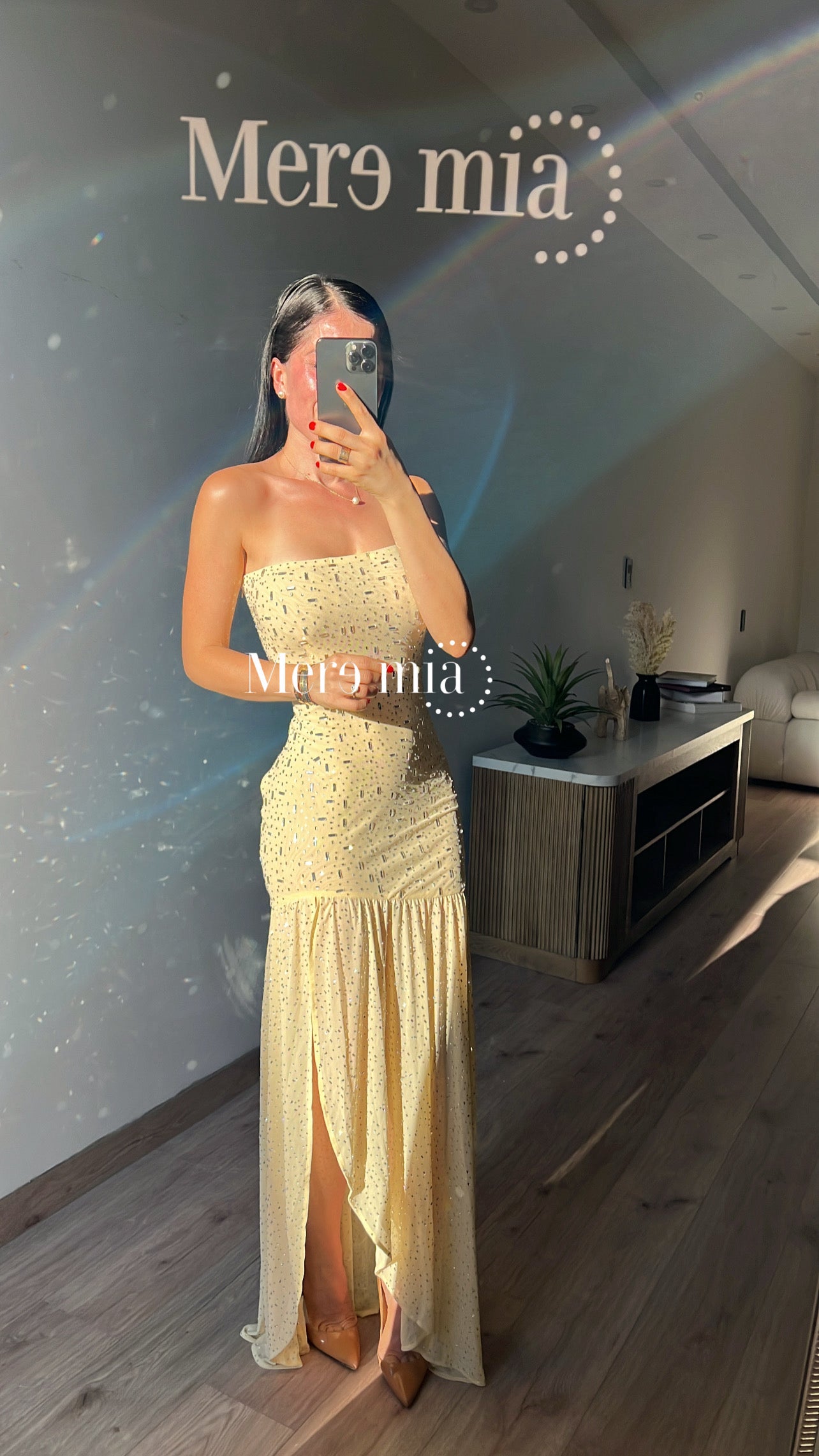 Vestido am apl plata