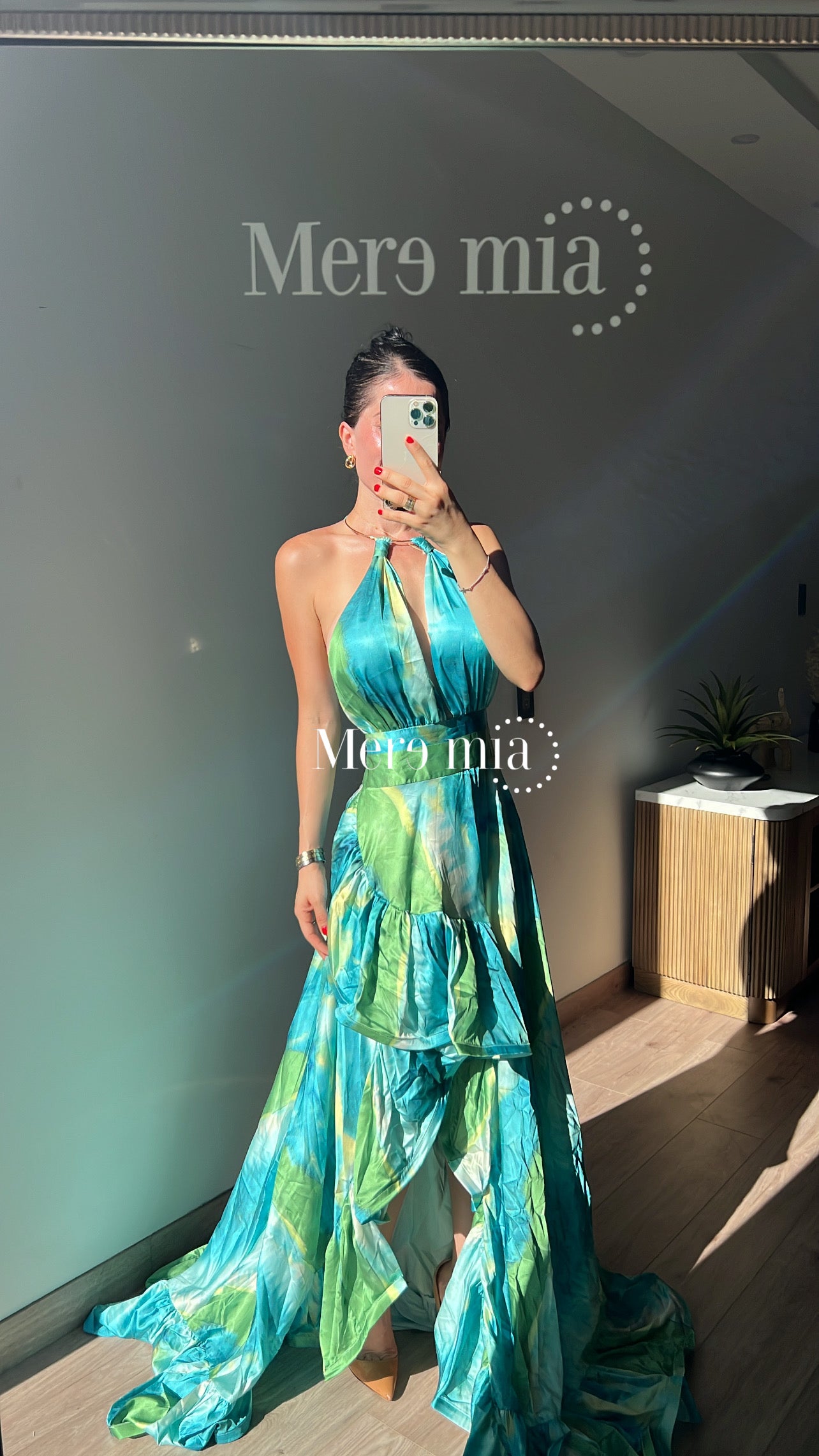 Vestido estamp verde