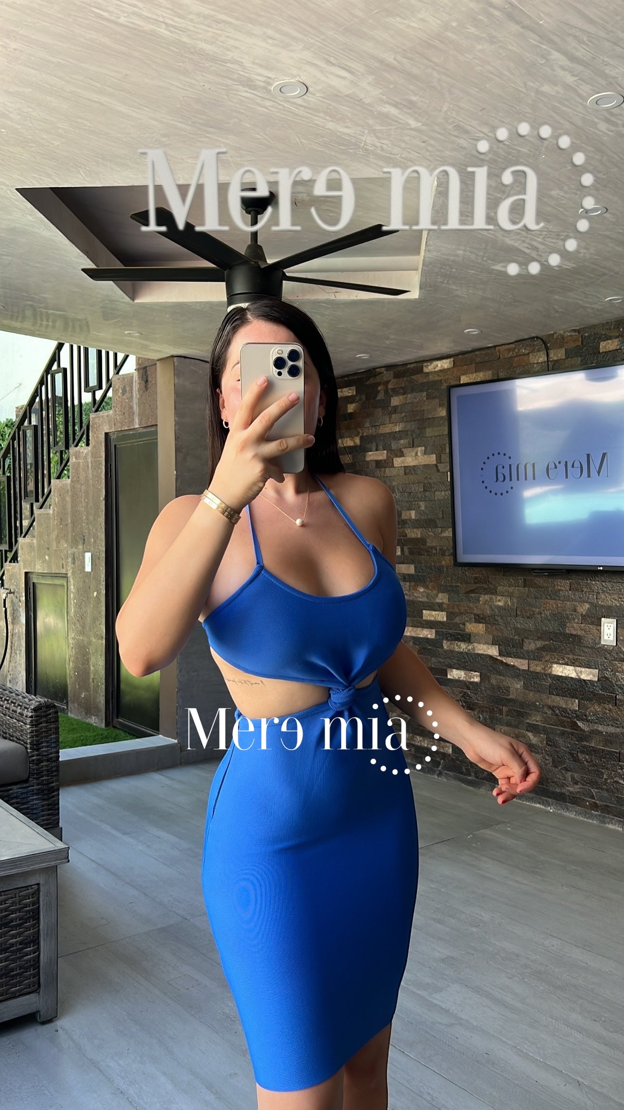 Vestido corto nudo