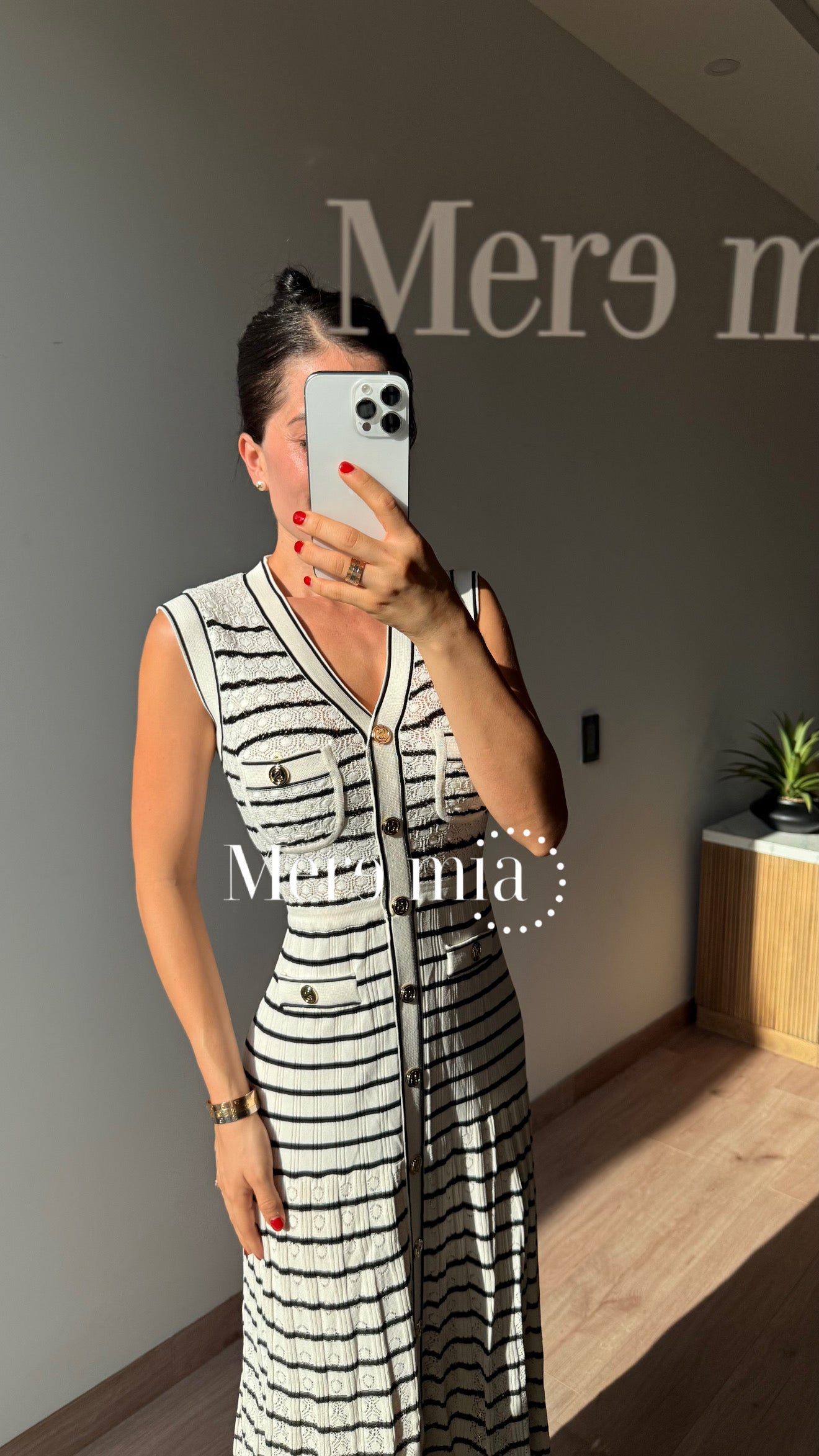 Vestido rayas sin mangas