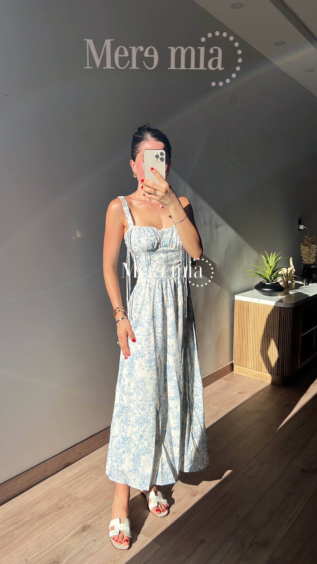 Vestido estampado flores