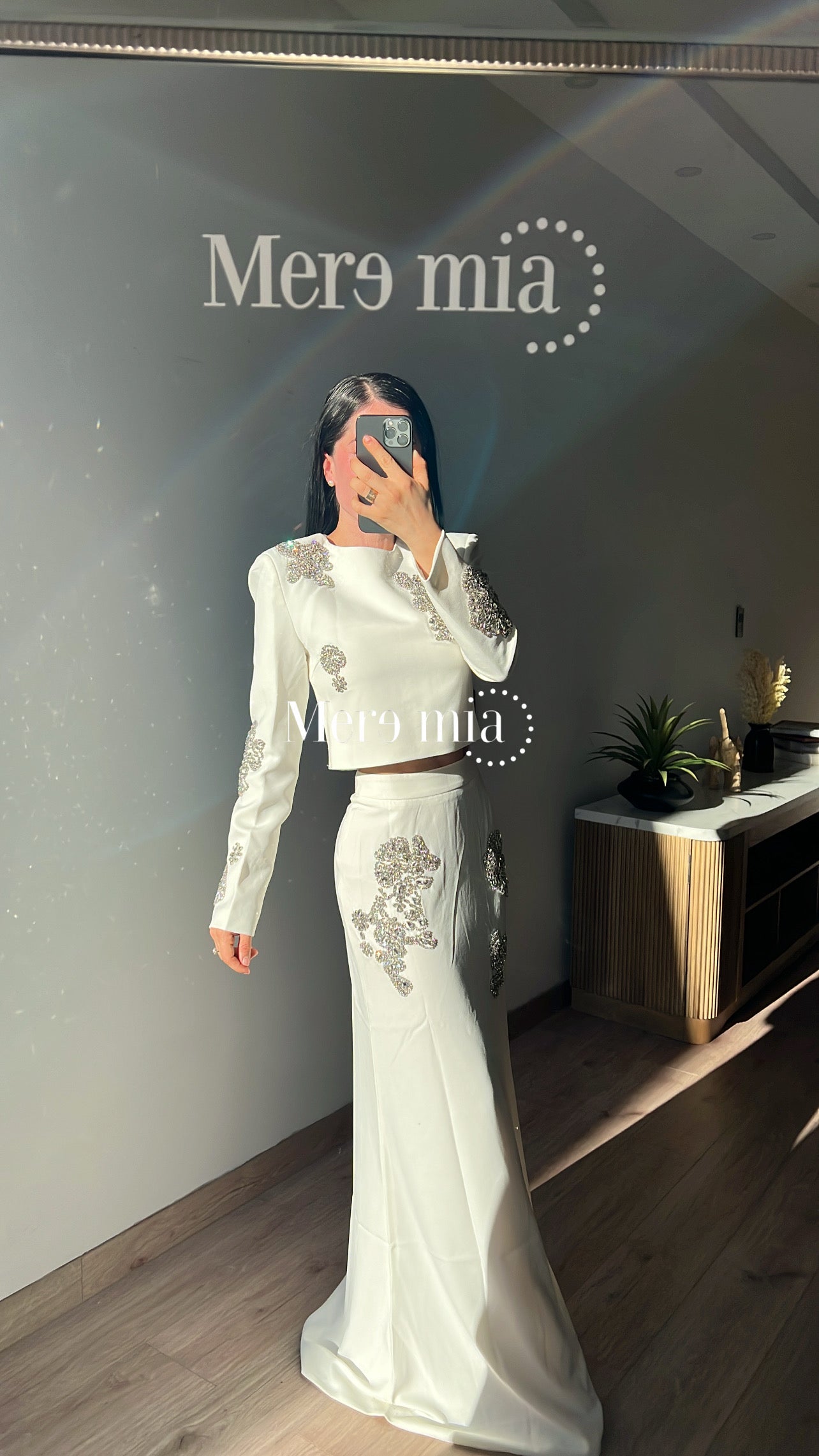 Conjunto blanco apl plata