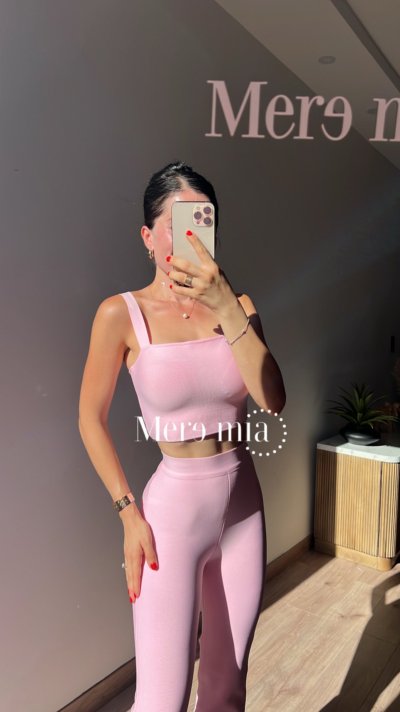 Top rosa tirantes