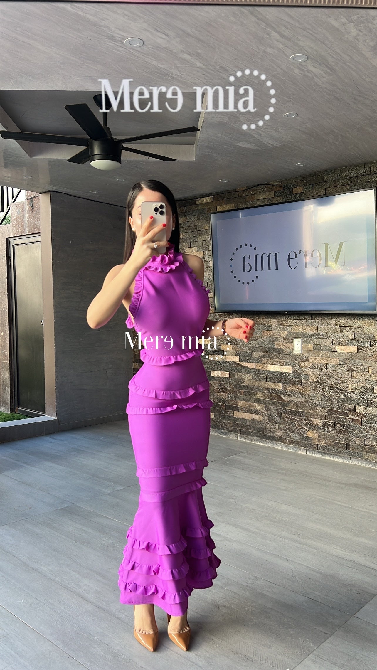 Vestido uva esc olanes